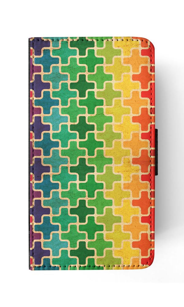 FLIP CASE FOR SAMSUNG GALAXY|RAINBOW CROSS VINTAGE PATTERN - Picture 117 of 120