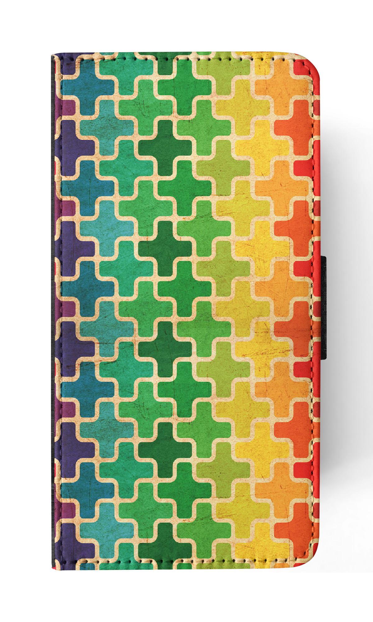 FLIP CASE FOR SAMSUNG GALAXY|RAINBOW CROSS VINTAGE PATTERN - Picture 17 of 120