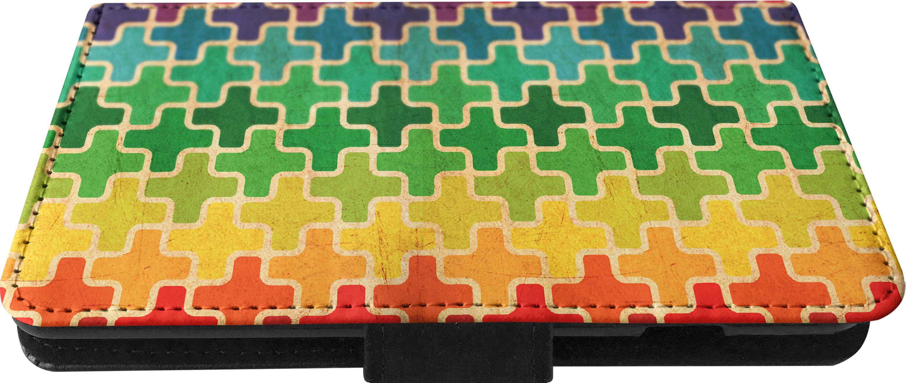 FLIP CASE FOR SAMSUNG GALAXY|RAINBOW CROSS VINTAGE PATTERN - Picture 13 of 120