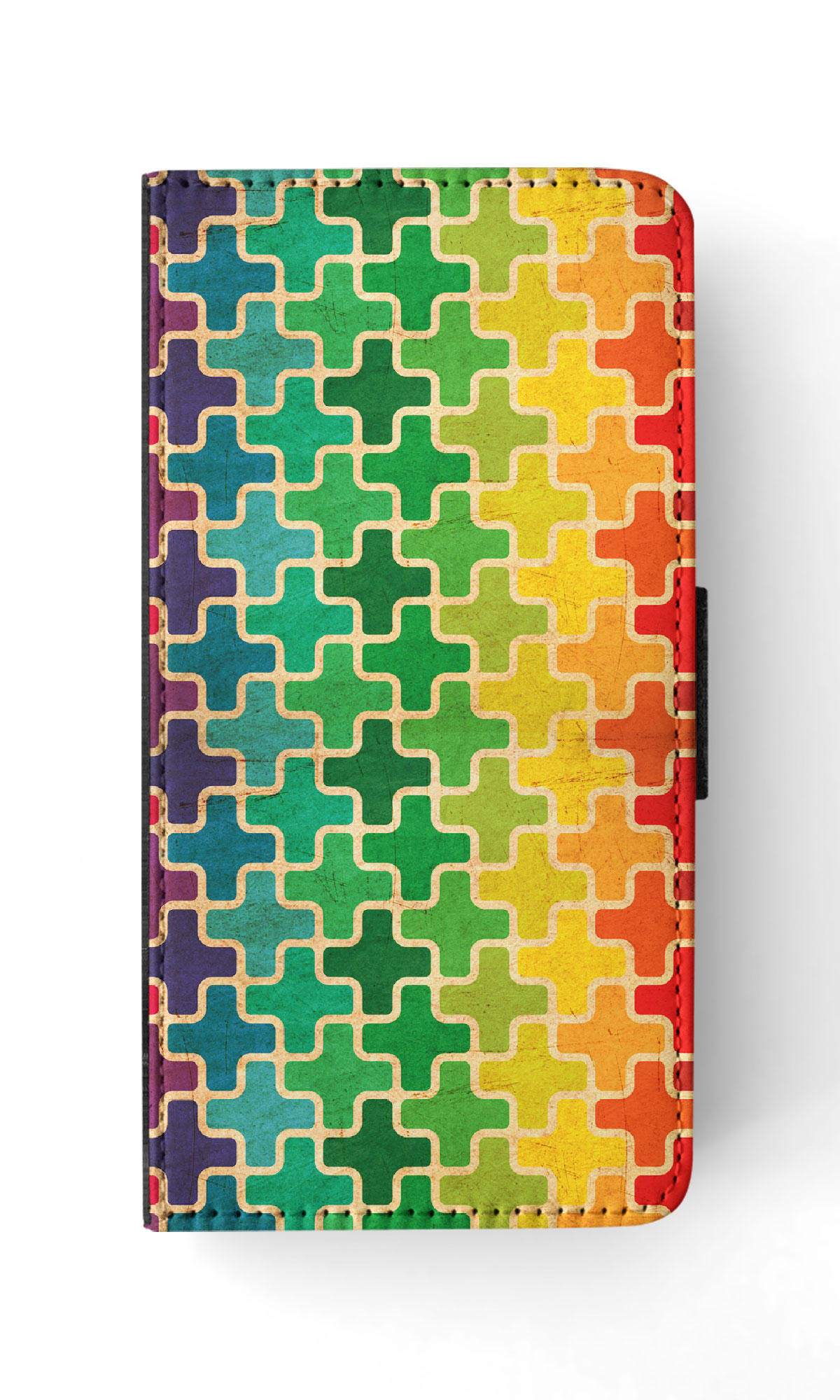FLIP CASE FOR SAMSUNG GALAXY|RAINBOW CROSS VINTAGE PATTERN - Picture 32 of 120