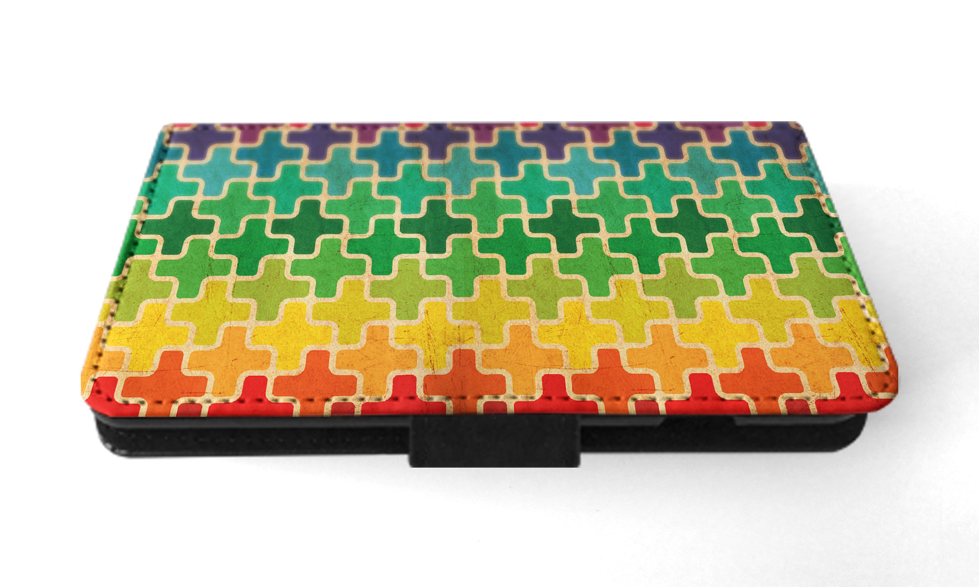 FLIP CASE FOR SAMSUNG GALAXY|RAINBOW CROSS VINTAGE PATTERN - Picture 33 of 120