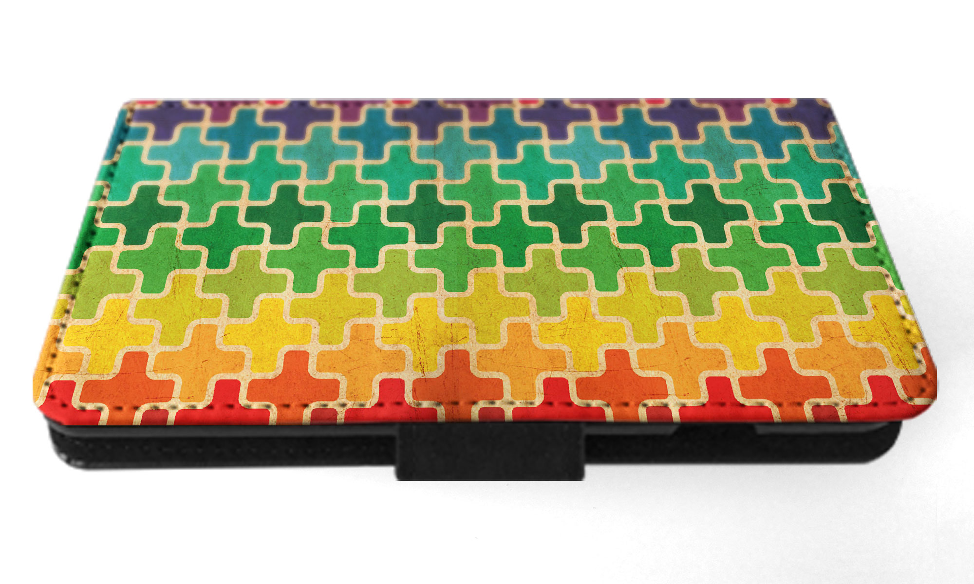 FLIP CASE FOR SAMSUNG GALAXY|RAINBOW CROSS VINTAGE PATTERN - Picture 23 of 120