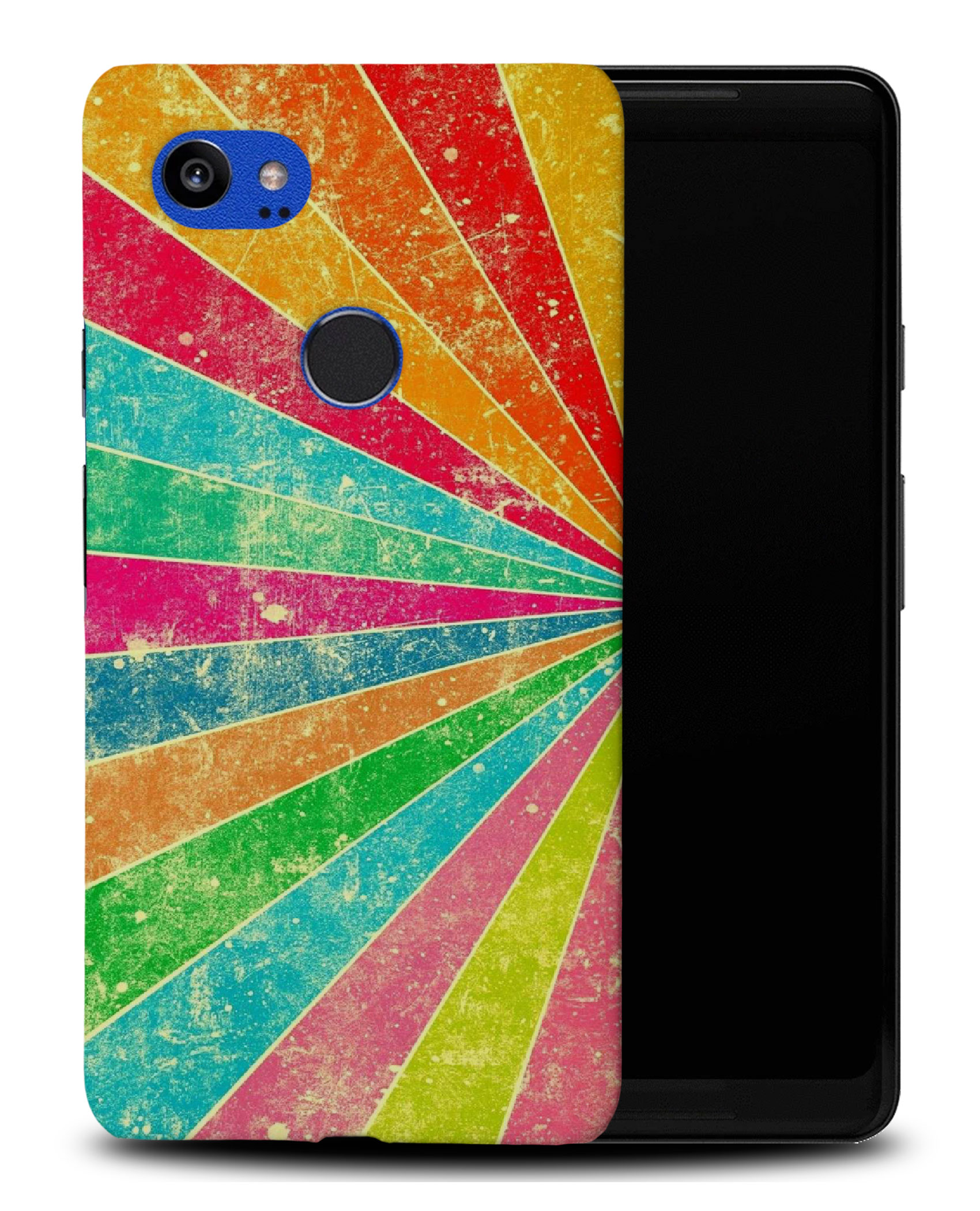 CASE COVER FOR GOOGLE PIXEL|RAINBOW BURST VINTAGE PATTERN #1 - 第 8/11 張圖片