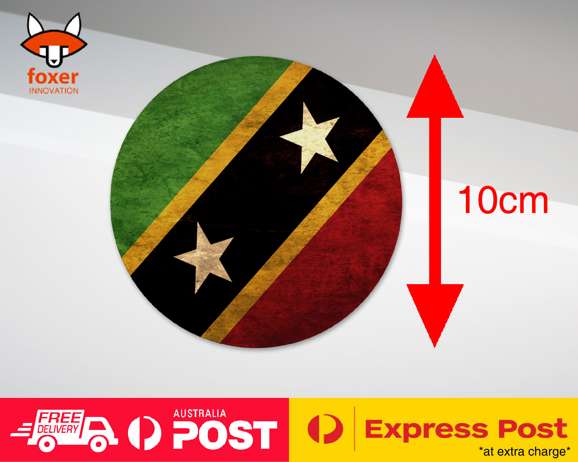 COASTER COFFEE DRINKING MAT|SAINT KITTS AND NEVIS FLAG