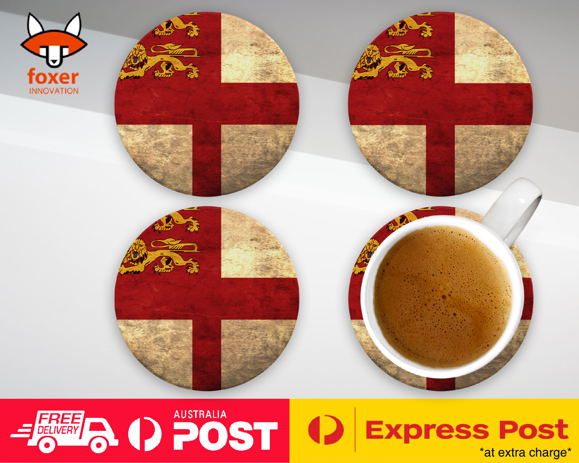 COASTER COFFEE DRINKING MAT|SARK COUNTRY FLAG