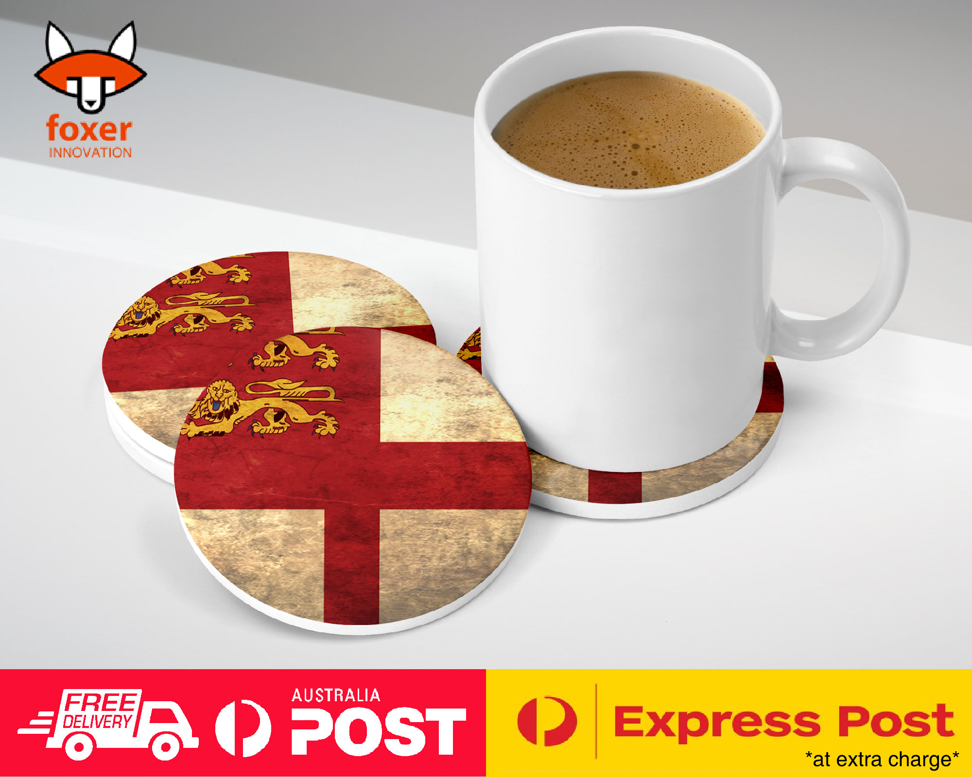 COASTER COFFEE DRINKING MAT|SARK COUNTRY FLAG
