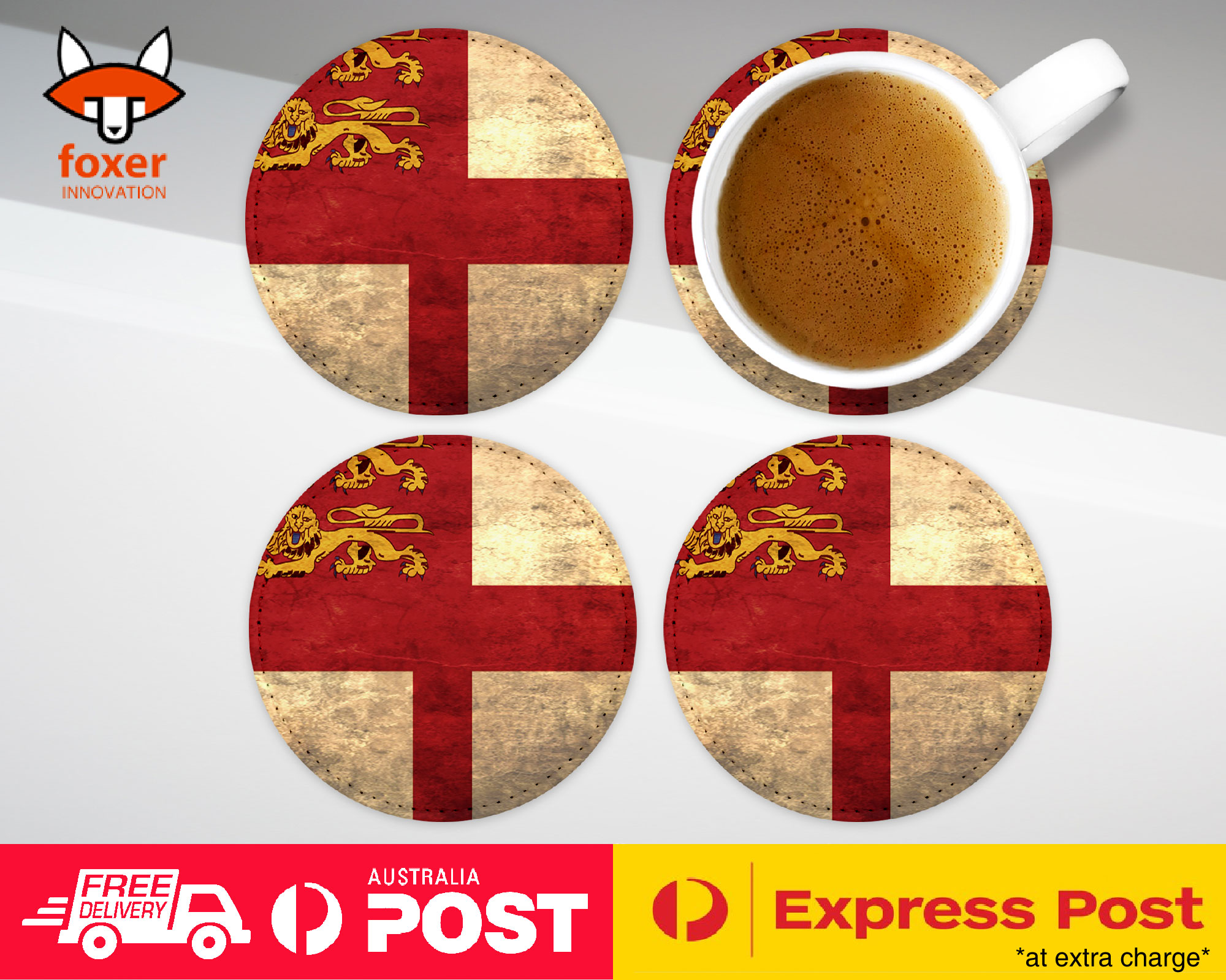 COASTER COFFEE DRINKING MAT|SARK COUNTRY FLAG