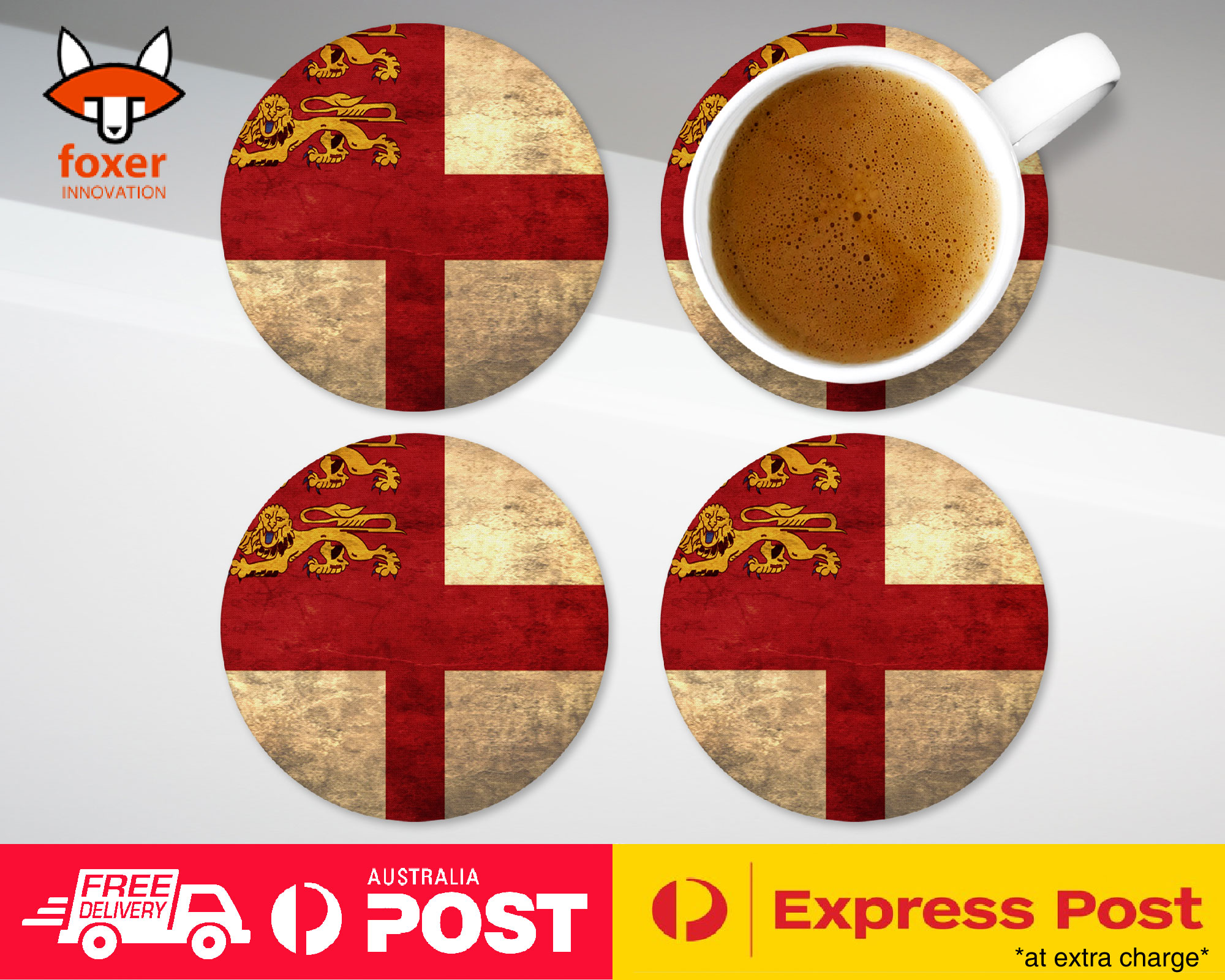 COASTER COFFEE DRINKING MAT|SARK COUNTRY FLAG