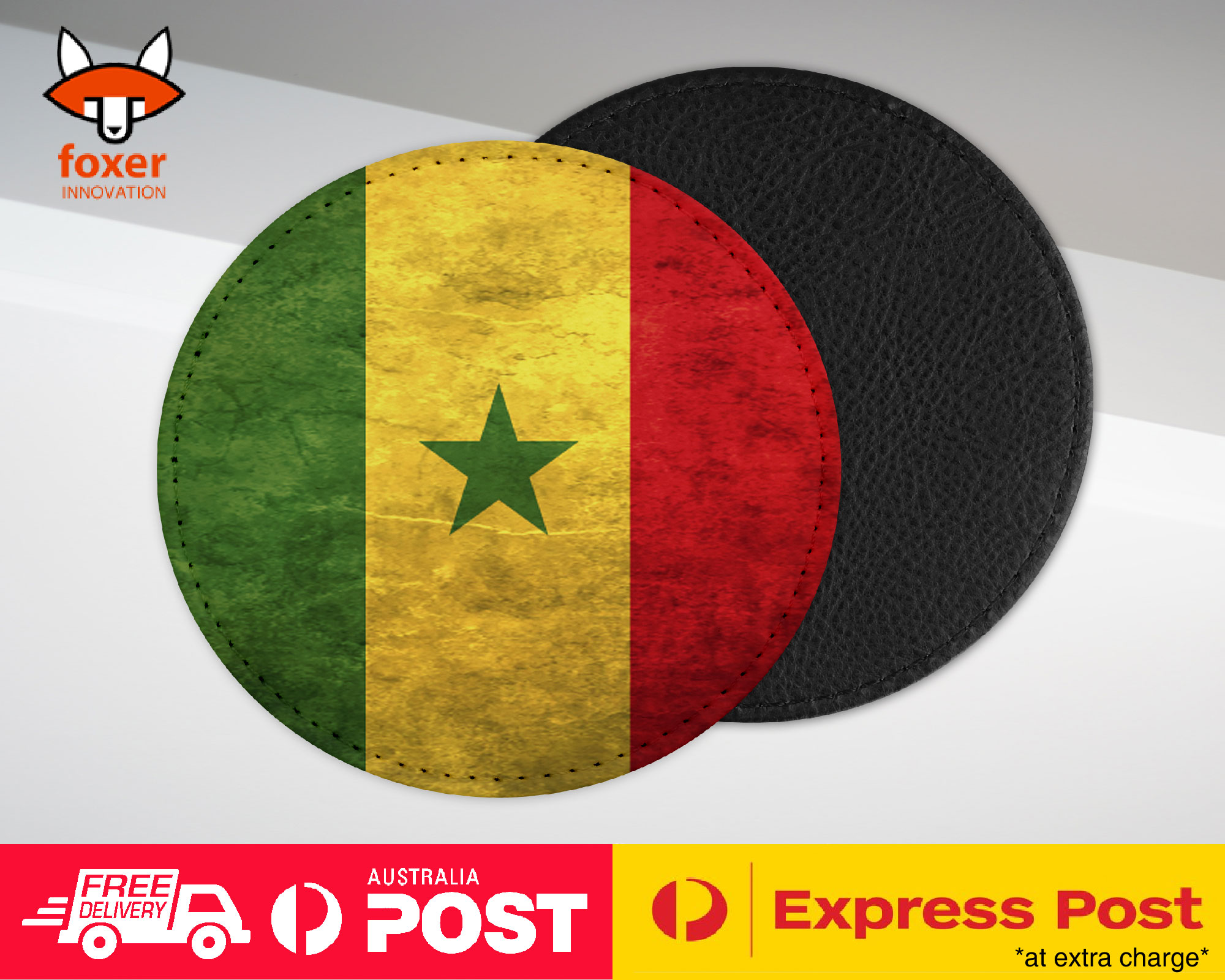 COASTER COFFEE DRINKING MAT|SENEGAL COUNTRY FLAG 131