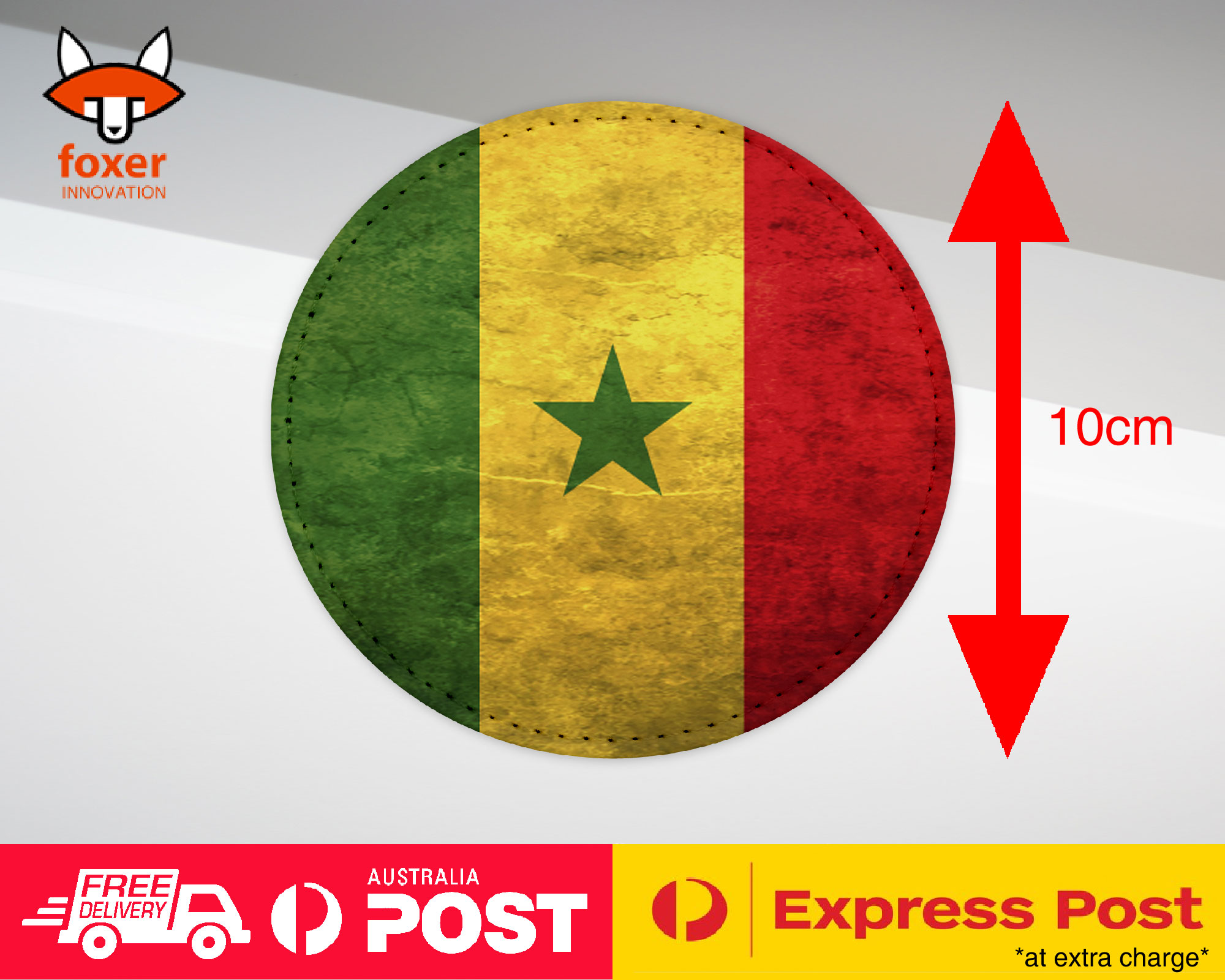 COASTER COFFEE DRINKING MAT|SENEGAL COUNTRY FLAG 131
