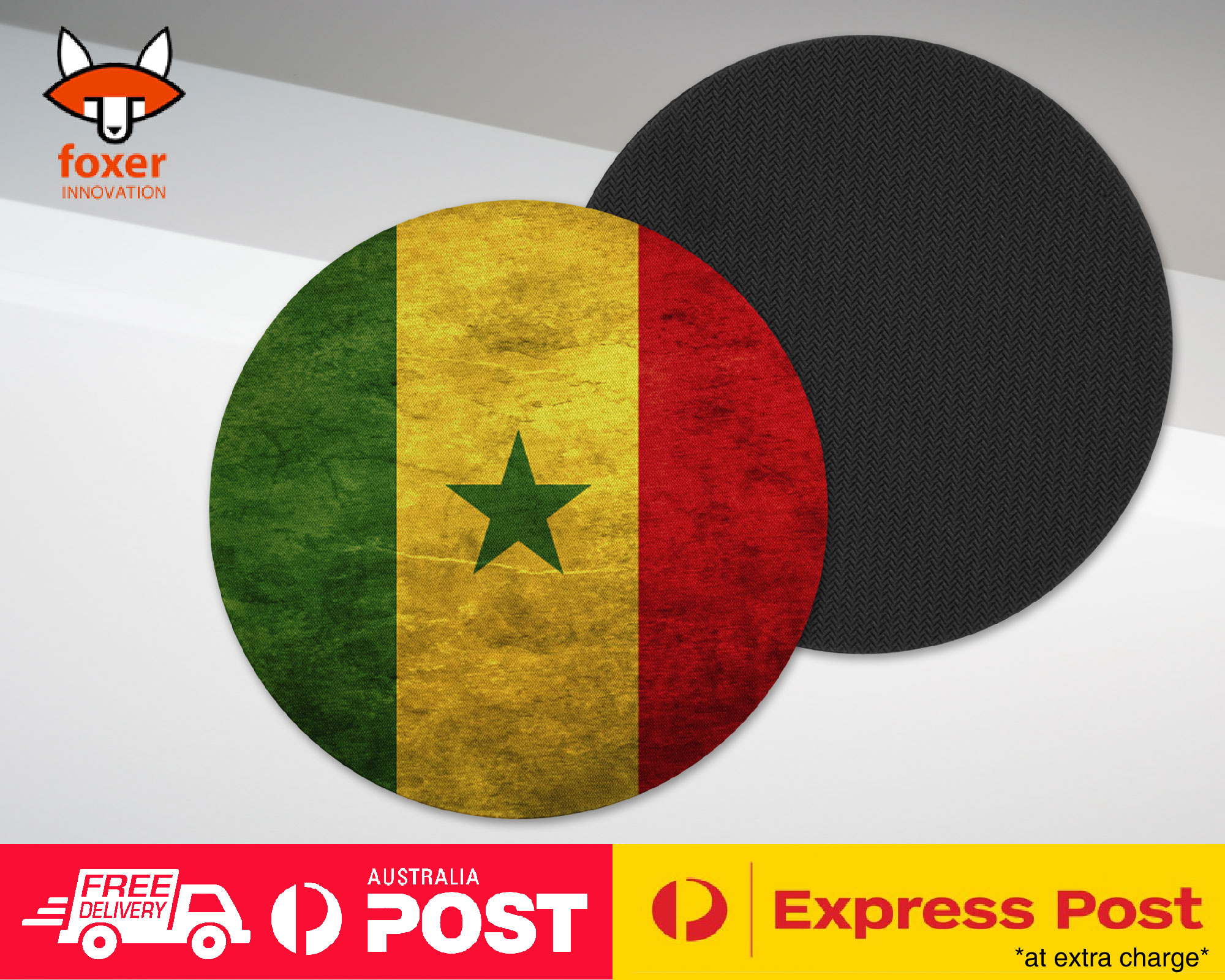 COASTER COFFEE DRINKING MAT|SENEGAL COUNTRY FLAG 131