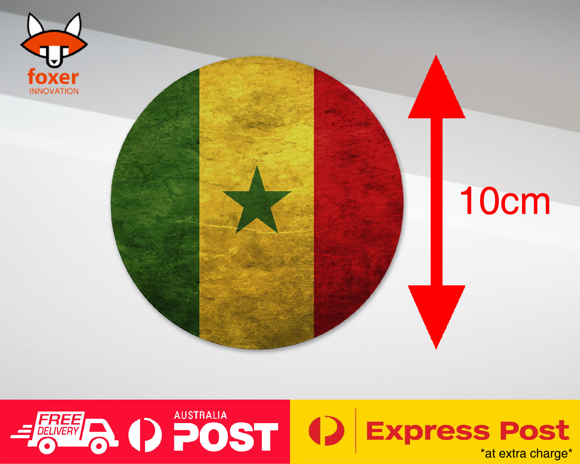 COASTER COFFEE DRINKING MAT|SENEGAL COUNTRY FLAG 131