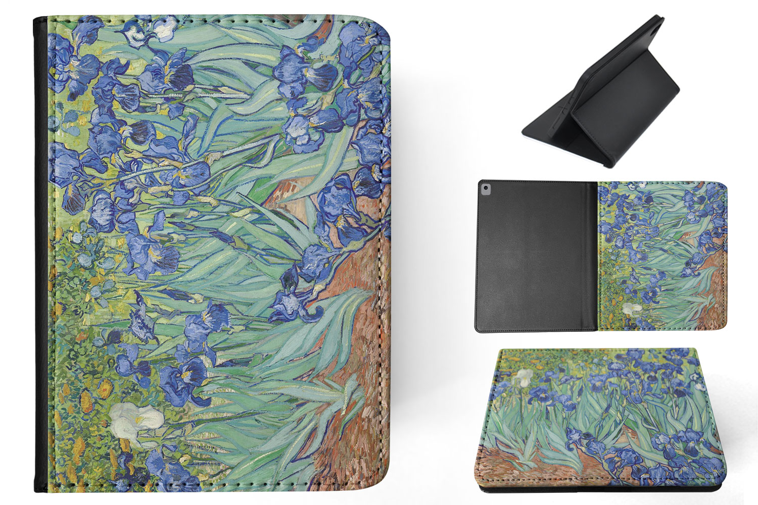 CASE COVER FOR APPLE IPAD|VINCENT VAN GOGH - IRISES ART PAINT - Foto 21 di 55