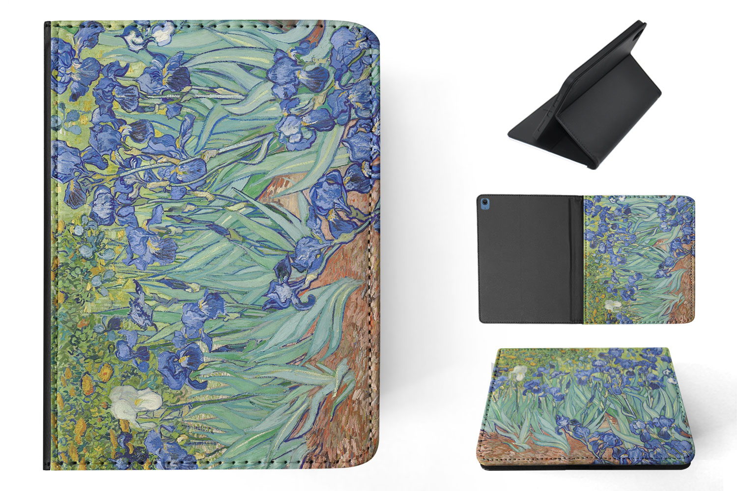 CASE COVER FOR APPLE IPAD|VINCENT VAN GOGH - IRISES ART PAINT - Foto 11 di 55