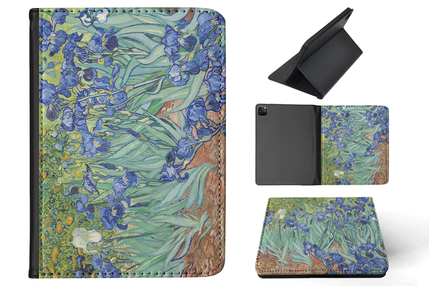 CASE COVER FOR APPLE IPAD|VINCENT VAN GOGH - IRISES ART PAINT - Foto 36 di 55