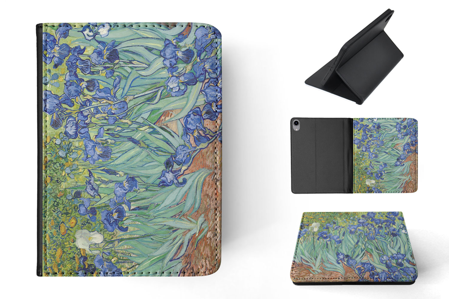 CASE COVER FOR APPLE IPAD|VINCENT VAN GOGH - IRISES ART PAINT - Foto 6 di 55