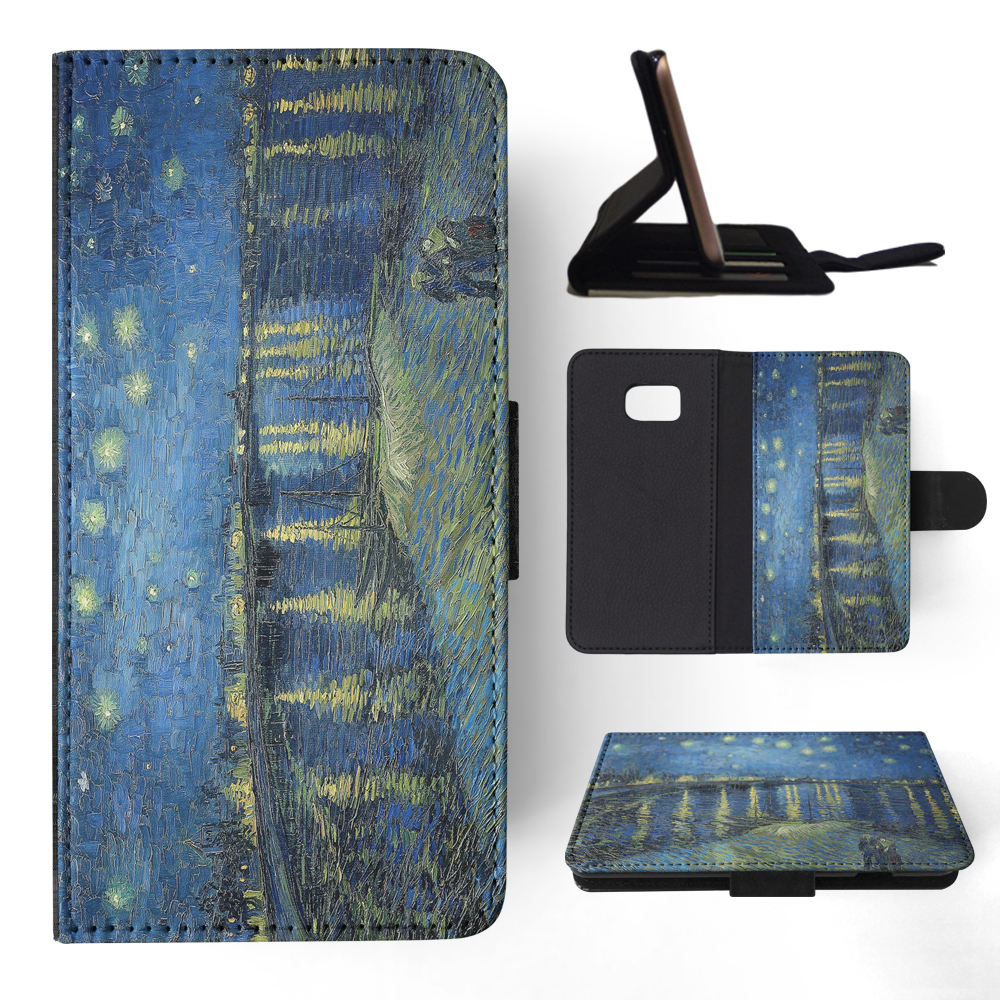 FLIP CASE FOR SAMSUNG GALAXY|VINCENT VAN GOGH - STARRY NIGHT OVER THE RHONE - Picture 111 of 120
