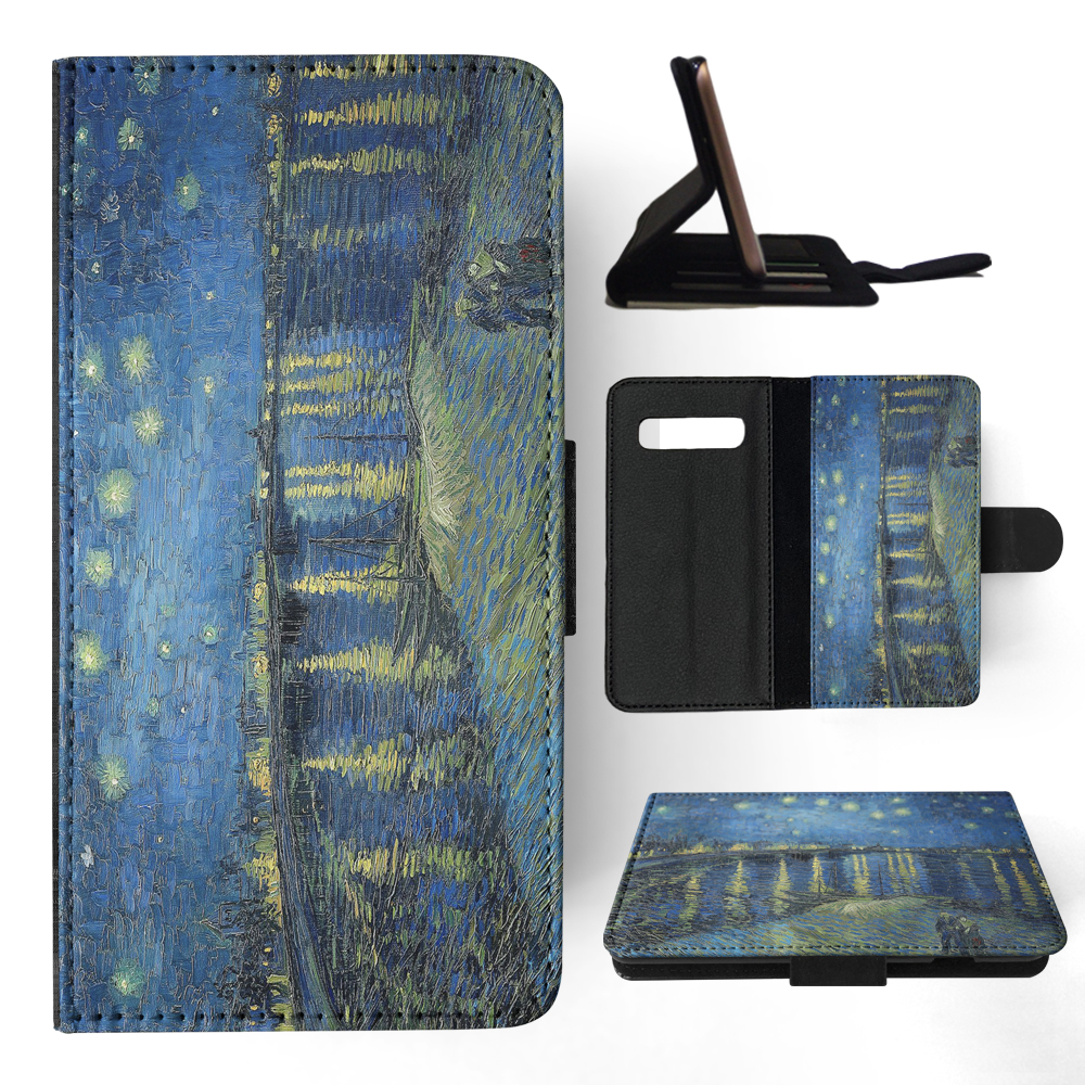 FLIP CASE FOR SAMSUNG GALAXY|VINCENT VAN GOGH - STARRY NIGHT OVER THE RHONE - Picture 86 of 120
