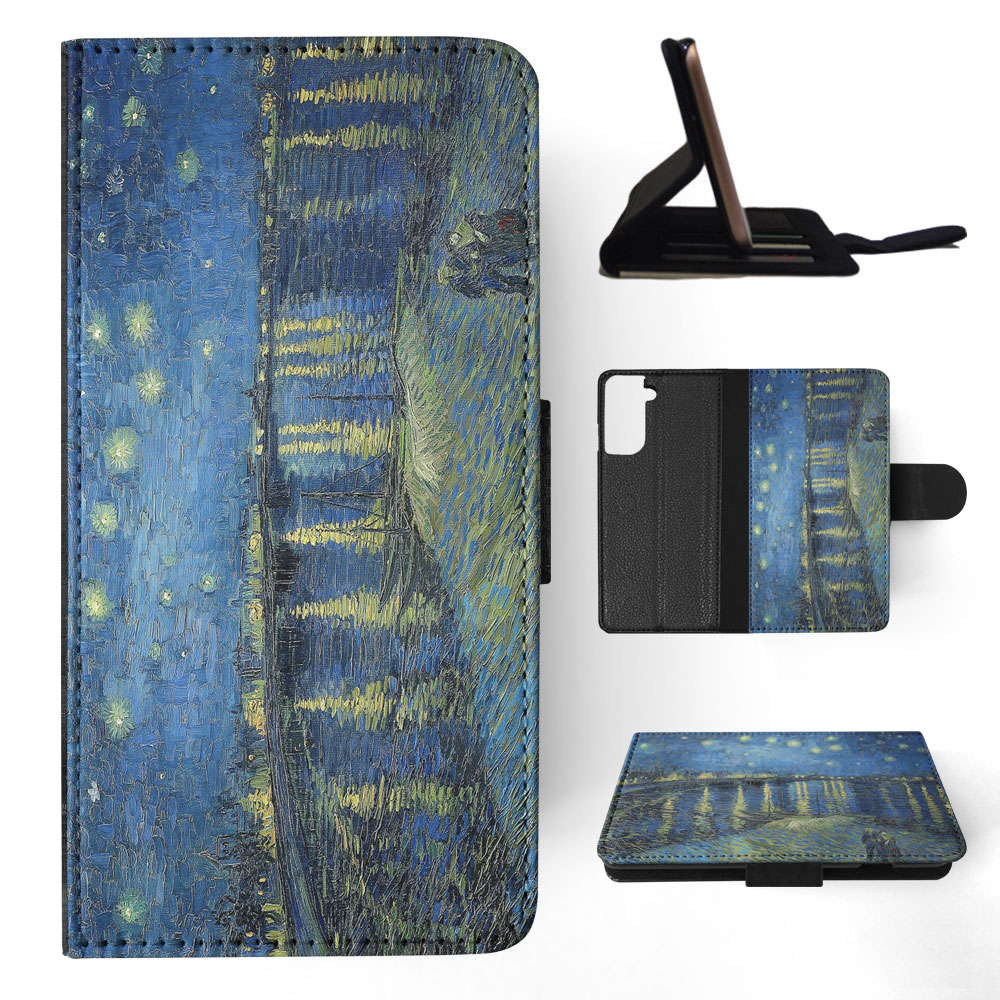 FLIP CASE FOR SAMSUNG GALAXY|VINCENT VAN GOGH - STARRY NIGHT OVER THE RHONE - Picture 56 of 120