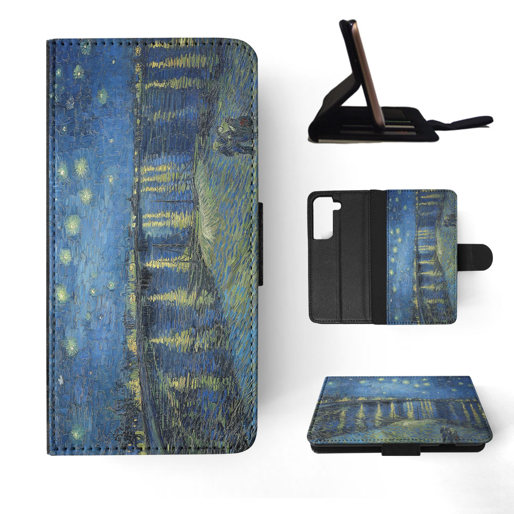 FLIP CASE FOR SAMSUNG GALAXY|VINCENT VAN GOGH - STARRY NIGHT OVER THE RHONE - Picture 46 of 120