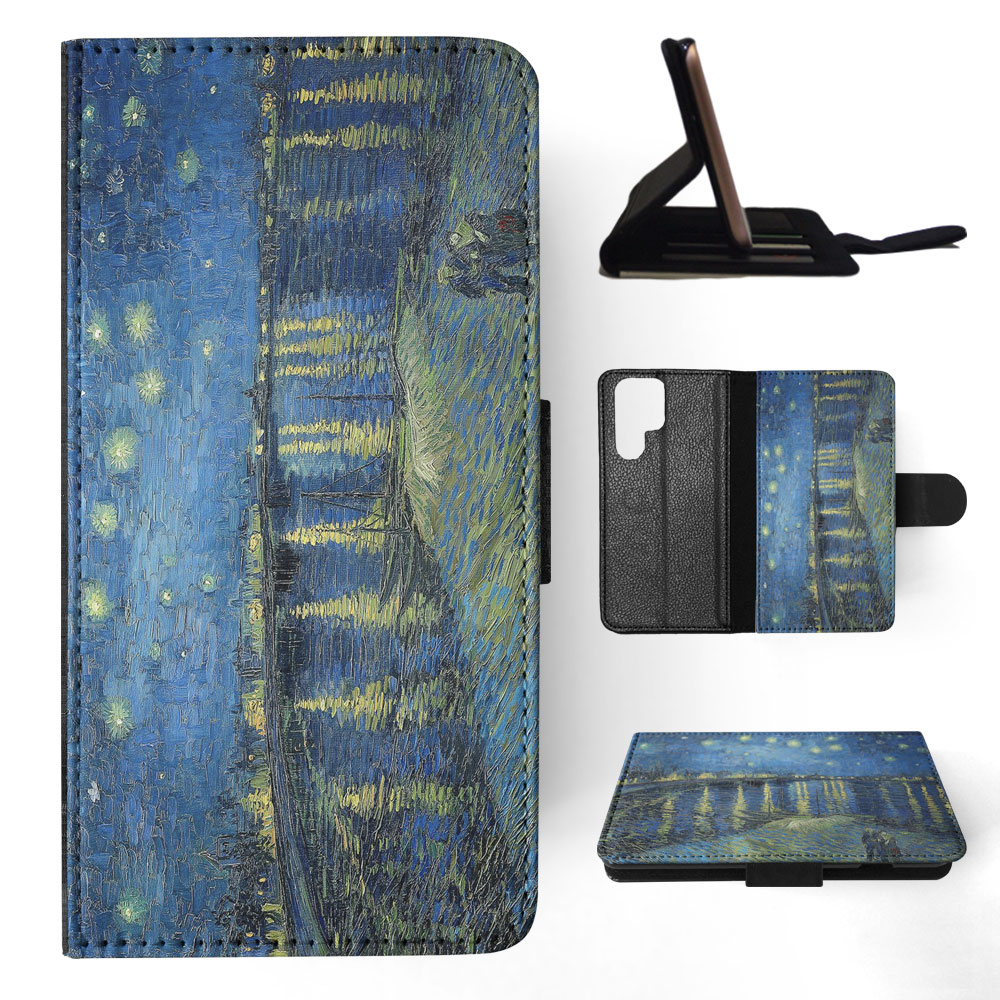 FLIP CASE FOR SAMSUNG GALAXY|VINCENT VAN GOGH - STARRY NIGHT OVER THE RHONE - Picture 36 of 120