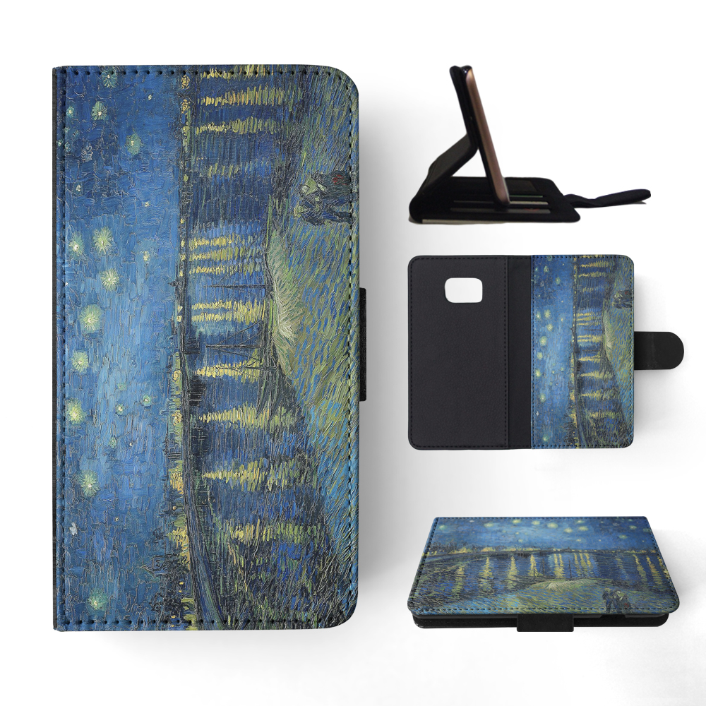 FLIP CASE FOR SAMSUNG GALAXY|VINCENT VAN GOGH - STARRY NIGHT OVER THE RHONE - Picture 116 of 120