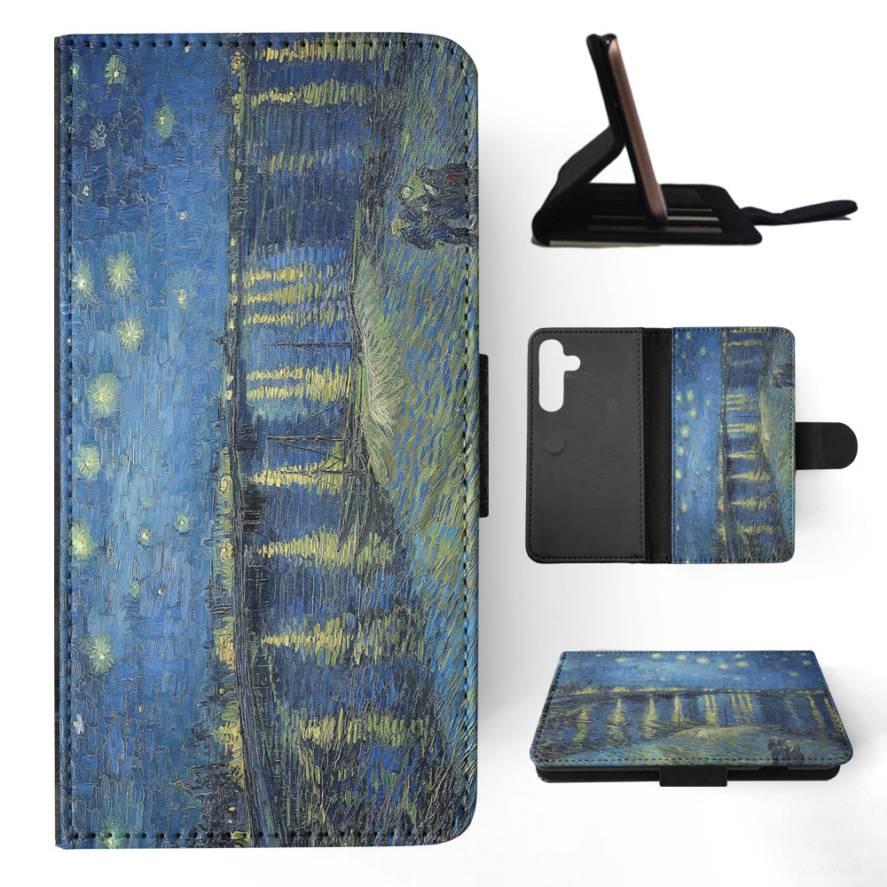 FLIP CASE FOR SAMSUNG GALAXY|VINCENT VAN GOGH - STARRY NIGHT OVER THE RHONE - Picture 16 of 120