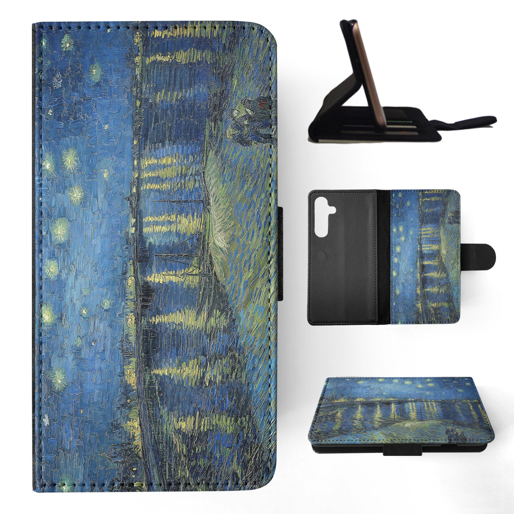 FLIP CASE FOR SAMSUNG GALAXY|VINCENT VAN GOGH - STARRY NIGHT OVER THE RHONE - Picture 11 of 120
