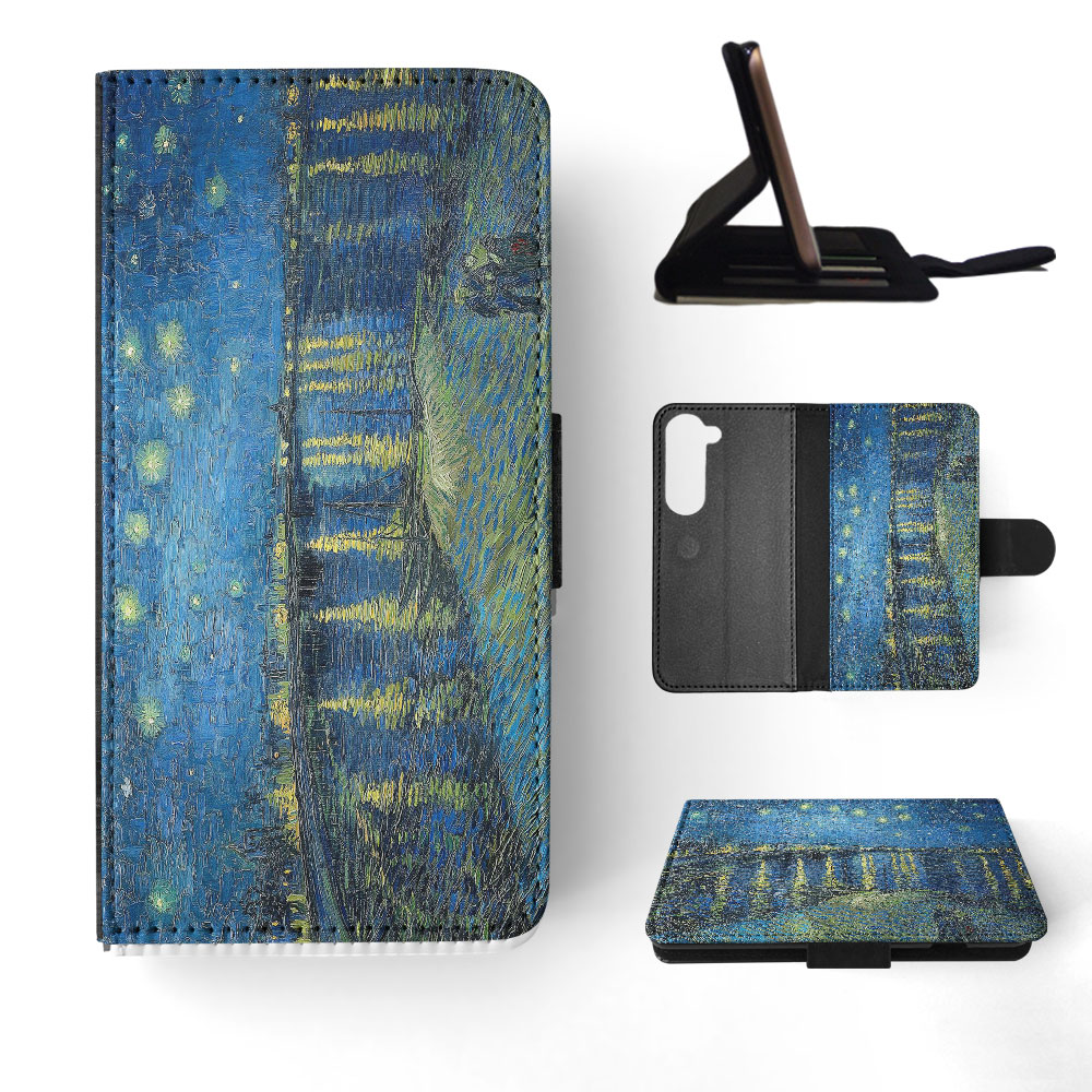 FLIP CASE FOR SAMSUNG GALAXY|VINCENT VAN GOGH - STARRY NIGHT OVER THE RHONE - Picture 31 of 120