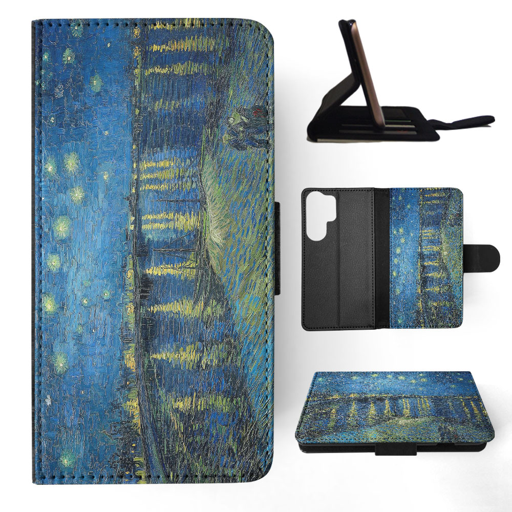FLIP CASE FOR SAMSUNG GALAXY|VINCENT VAN GOGH - STARRY NIGHT OVER THE RHONE - Picture 21 of 120