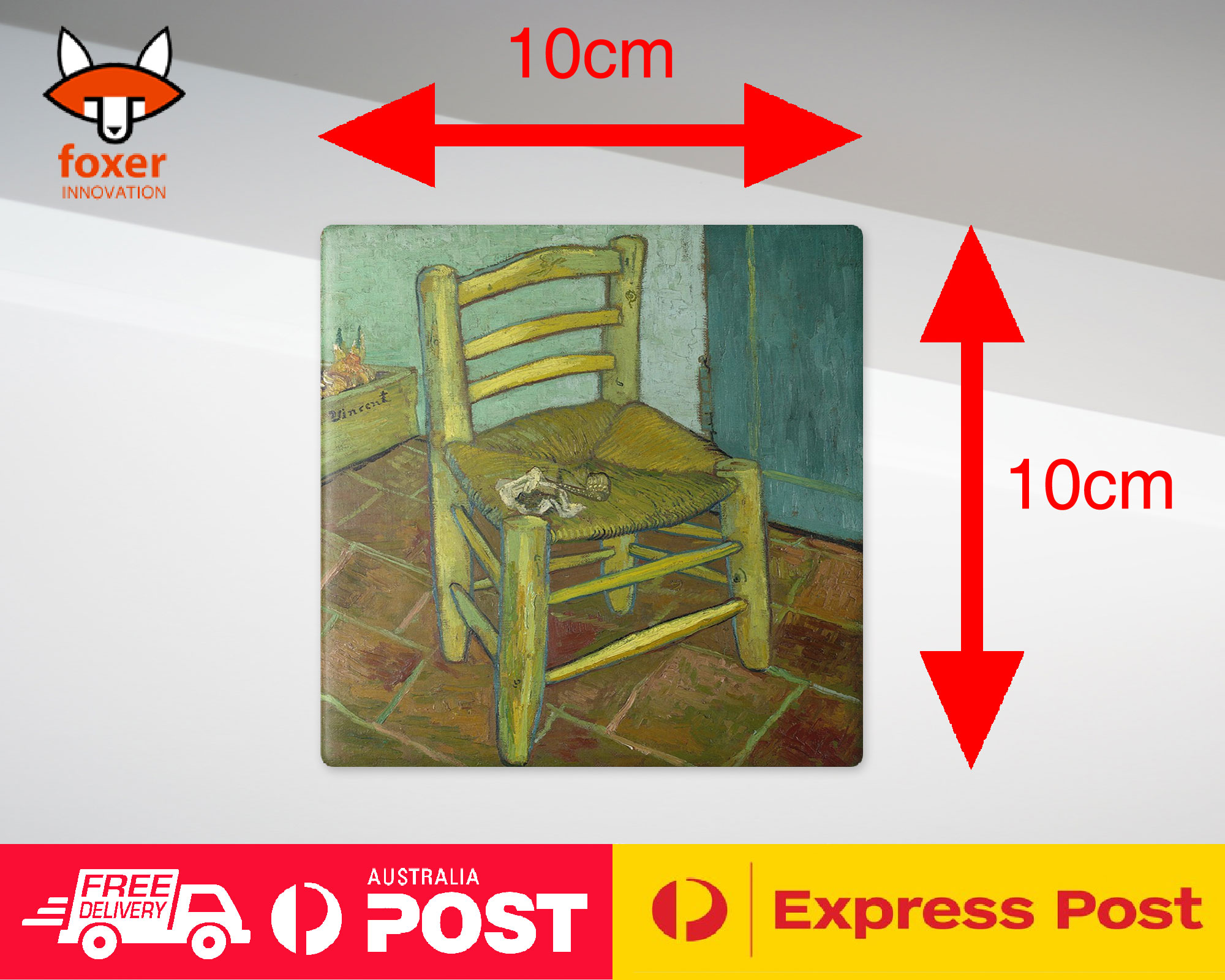 COASTER COFFEE DRINKING MAT|VINCENT VAN GOGH - VAN GOGH'S CHAIR ART - Picture 21 of 21