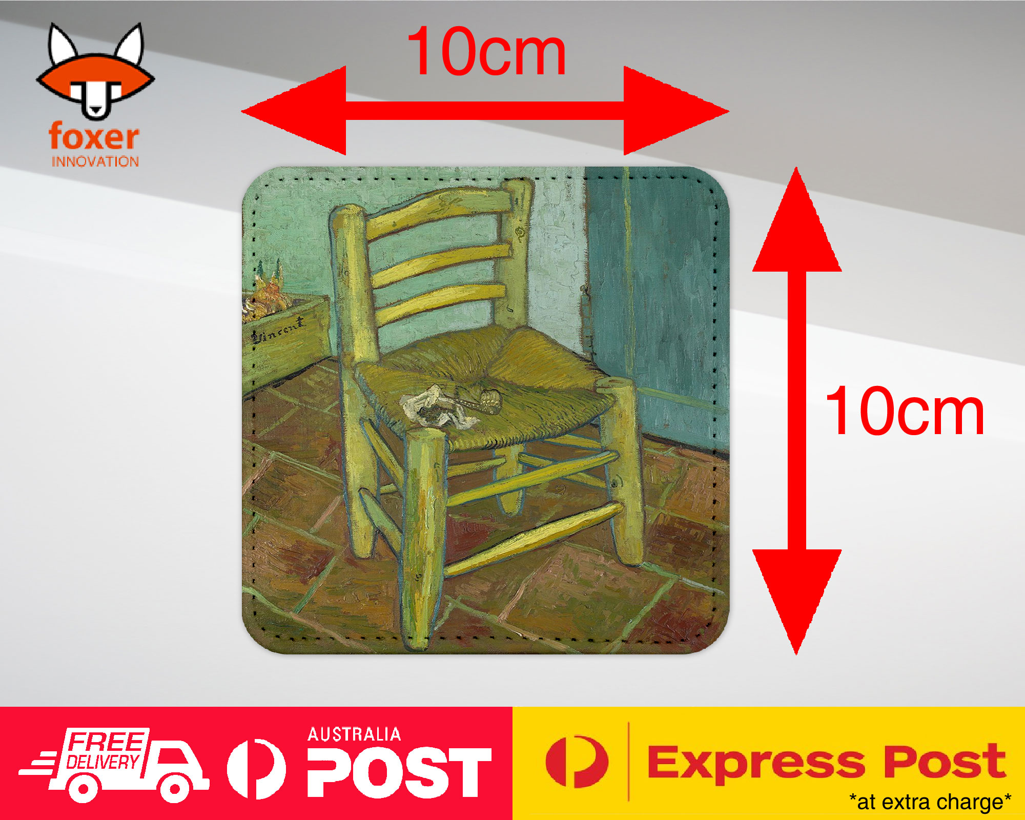 COASTER COFFEE DRINKING MAT|VINCENT VAN GOGH - VAN GOGH'S CHAIR ART - Picture 17 of 21