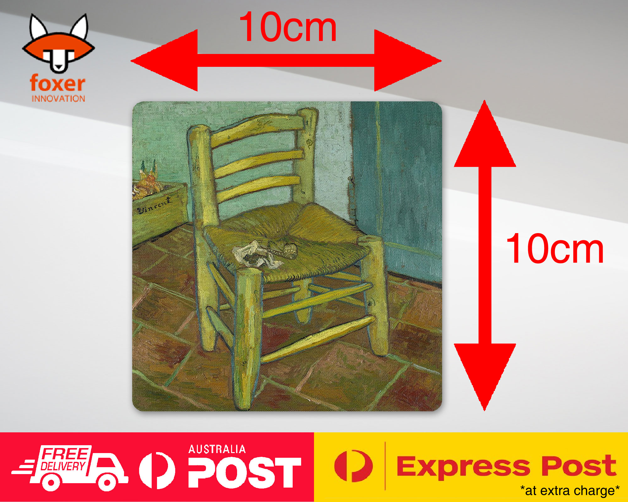 COASTER COFFEE DRINKING MAT|VINCENT VAN GOGH - VAN GOGH'S CHAIR ART - Picture 14 of 21