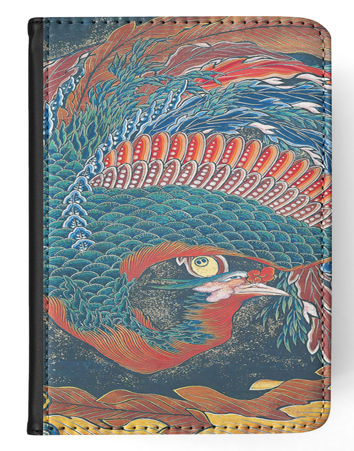 CASE COVER FOR APPLE IPAD|KATSUSHIKA HOKUSAI - MATSURI YATAI PHOENIX ART - Picture 37 of 55