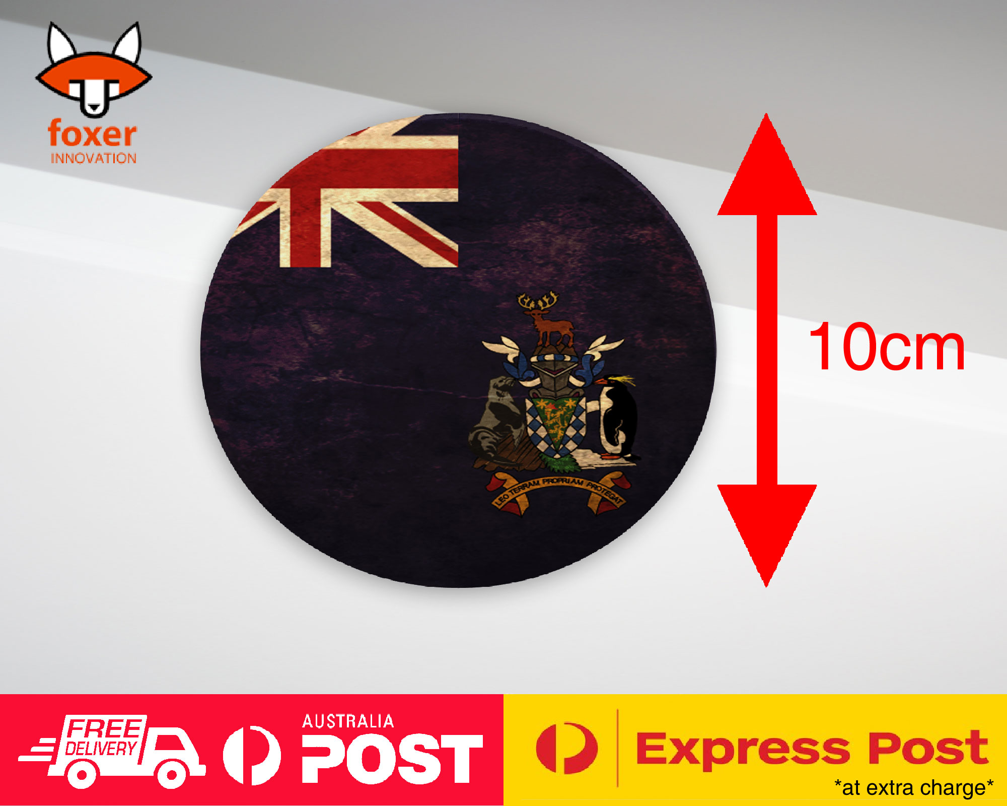 COASTER COFFEE DRINKING MAT|SOUTH GEORGIA FLAG