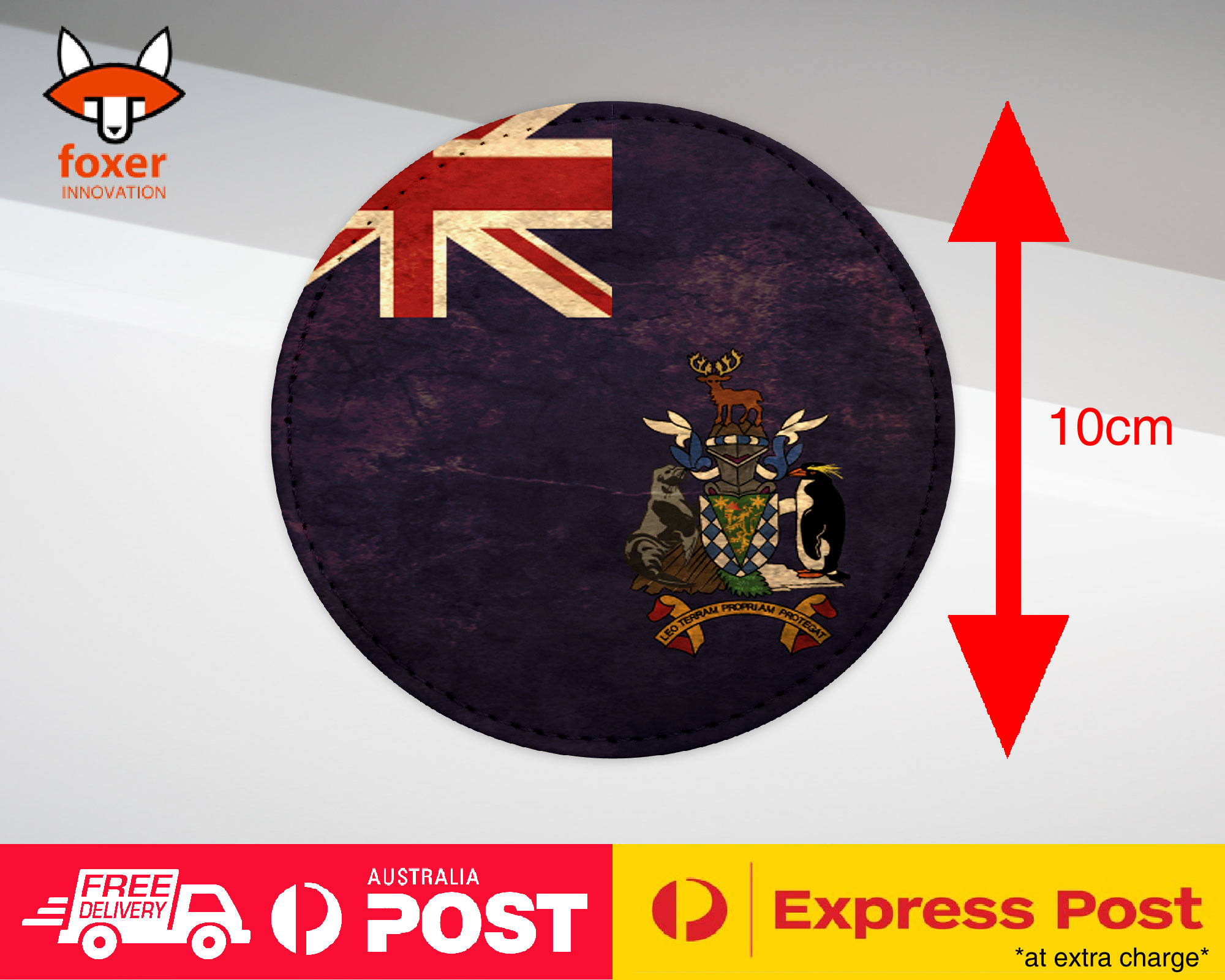 COASTER COFFEE DRINKING MAT|SOUTH GEORGIA FLAG