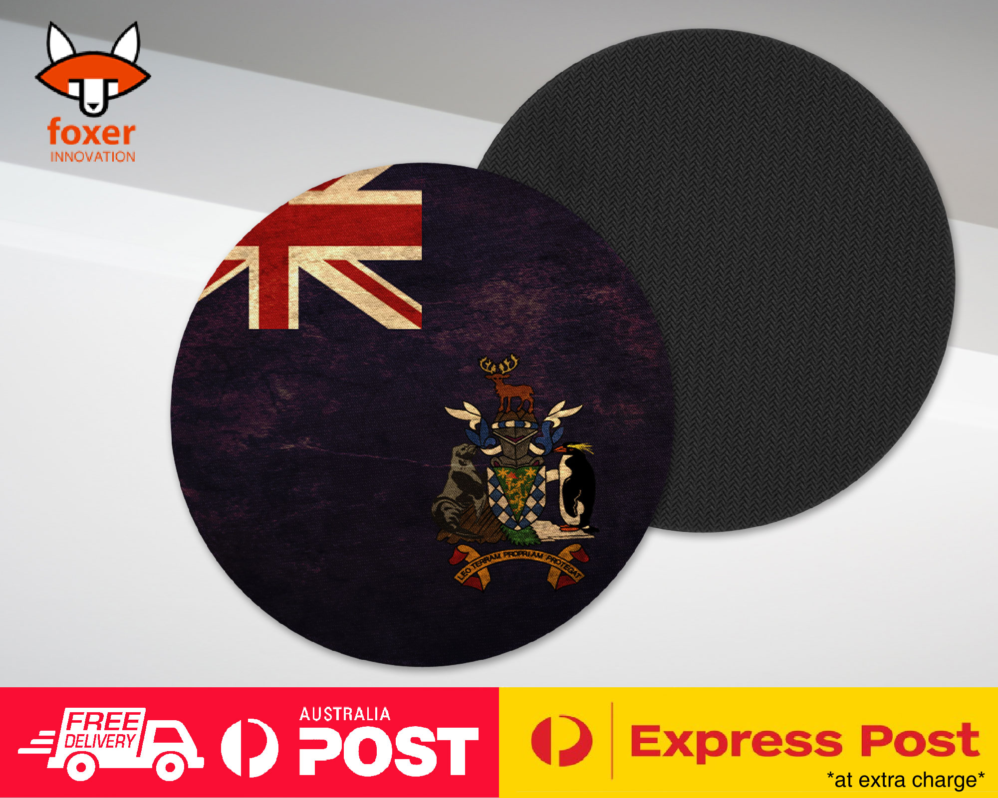 COASTER COFFEE DRINKING MAT|SOUTH GEORGIA FLAG