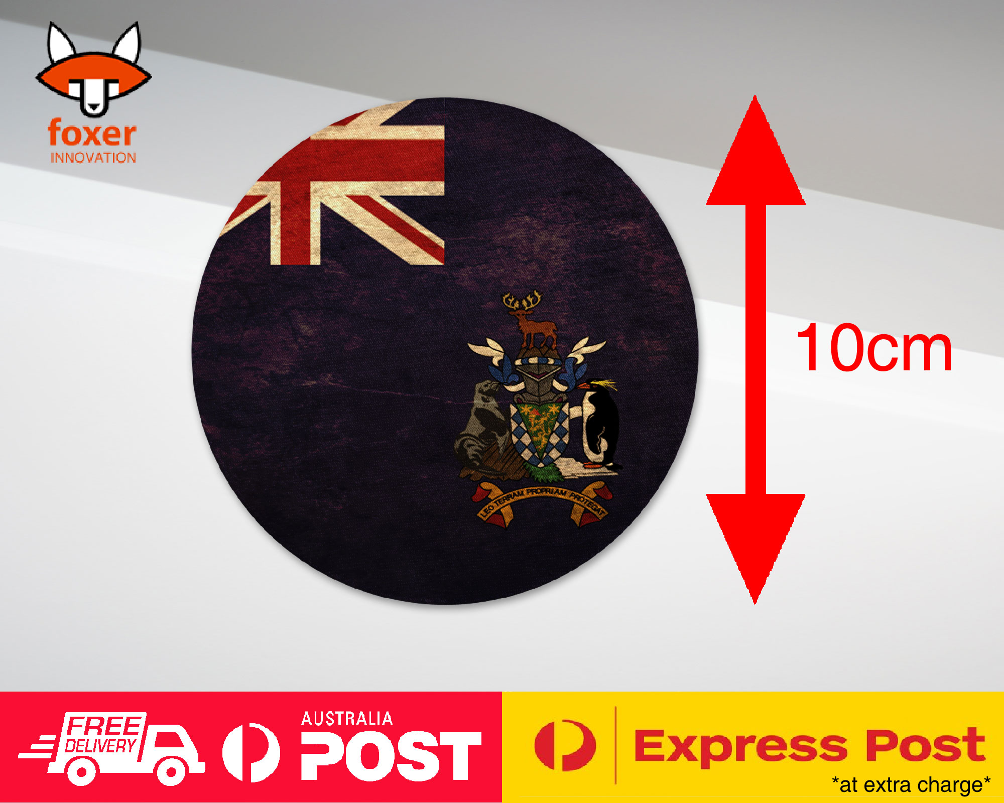 COASTER COFFEE DRINKING MAT|SOUTH GEORGIA FLAG