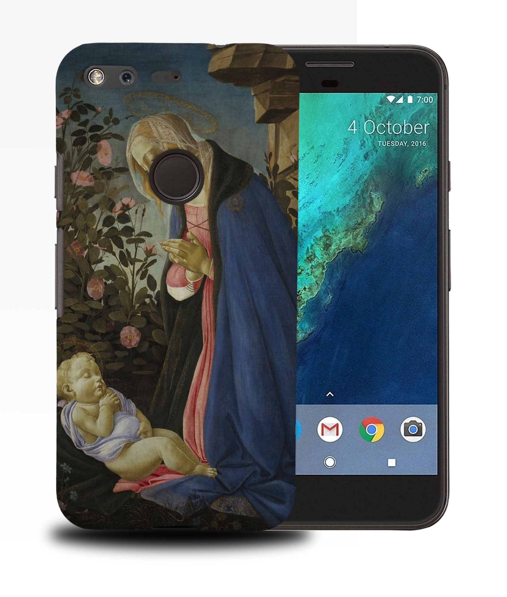CASE COVER FOR GOOGLE PIXEL|BOTTICELLI-THE VIRGIN ADORING THE SLEEPING CHRIST - 第 11/11 張圖片
