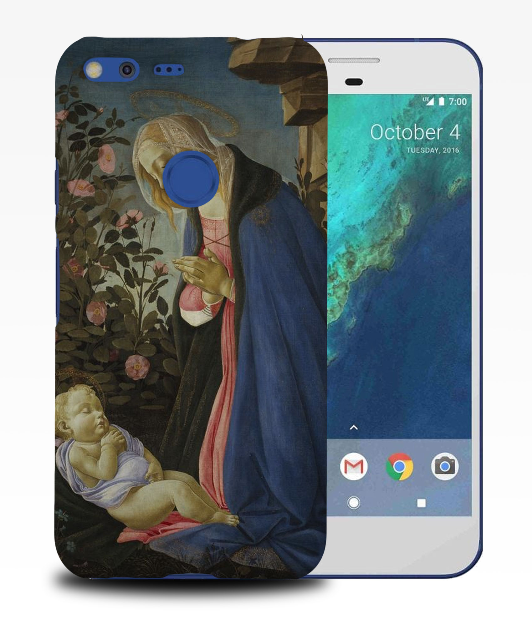 CASE COVER FOR GOOGLE PIXEL|BOTTICELLI-THE VIRGIN ADORING THE SLEEPING CHRIST - 第 10/11 張圖片