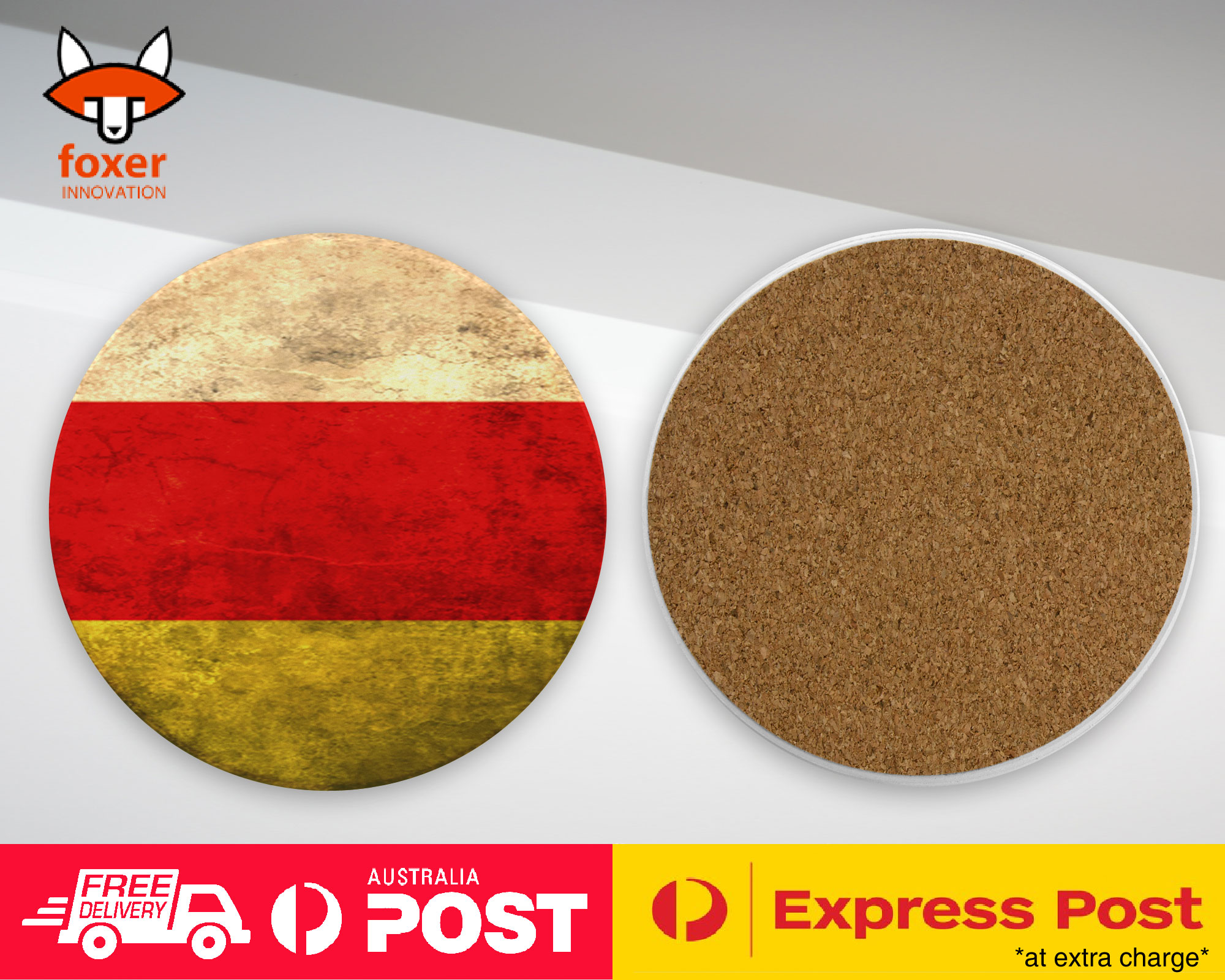 COASTER COFFEE DRINKING MAT|SOUTH OSSETIA FLAG