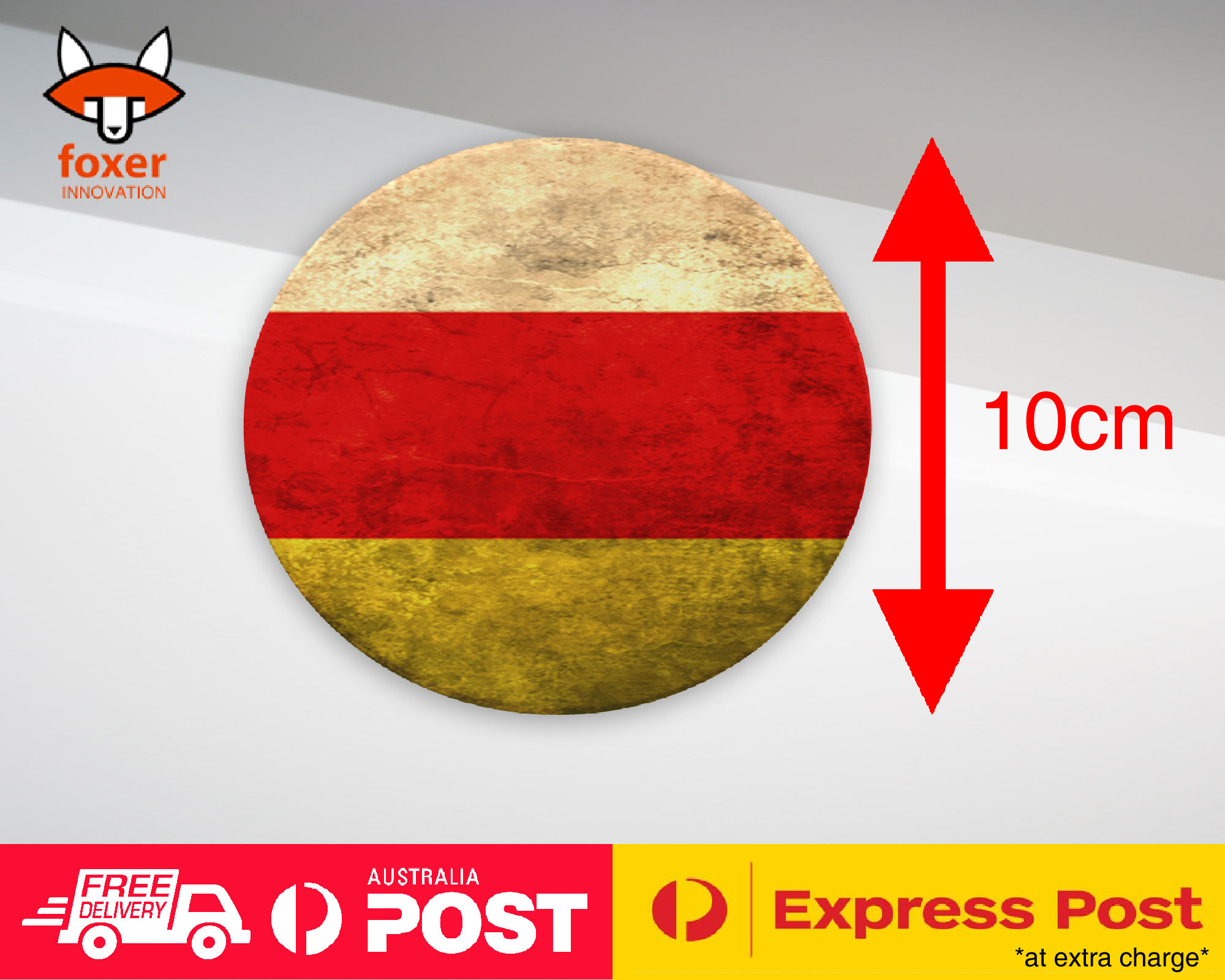COASTER COFFEE DRINKING MAT|SOUTH OSSETIA FLAG