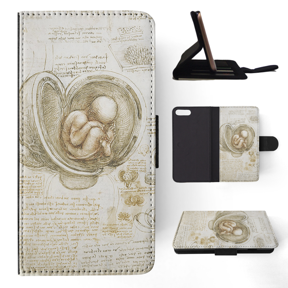 FUNDA ABATIBLE PARA APPLE IPHONE|LEONARDO DA VINCI-ESTUDIOS DEL FETO EN EL ÚTERO - Imagen 129 de 193