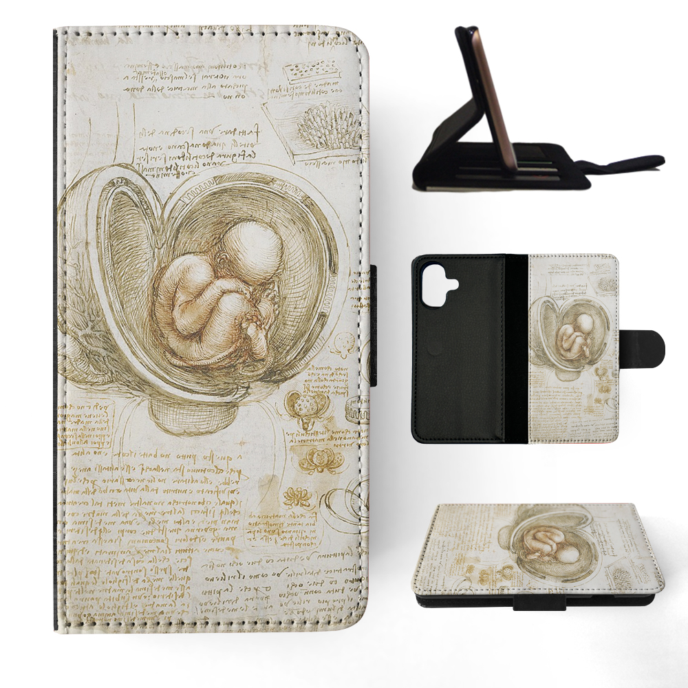 FUNDA ABATIBLE PARA APPLE IPHONE|LEONARDO DA VINCI-ESTUDIOS DEL FETO EN EL ÚTERO - Imagen 21 de 193