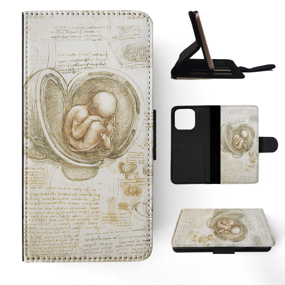 FUNDA ABATIBLE PARA APPLE IPHONE|LEONARDO DA VINCI-ESTUDIOS DEL FETO EN EL ÚTERO - Imagen 11 de 193