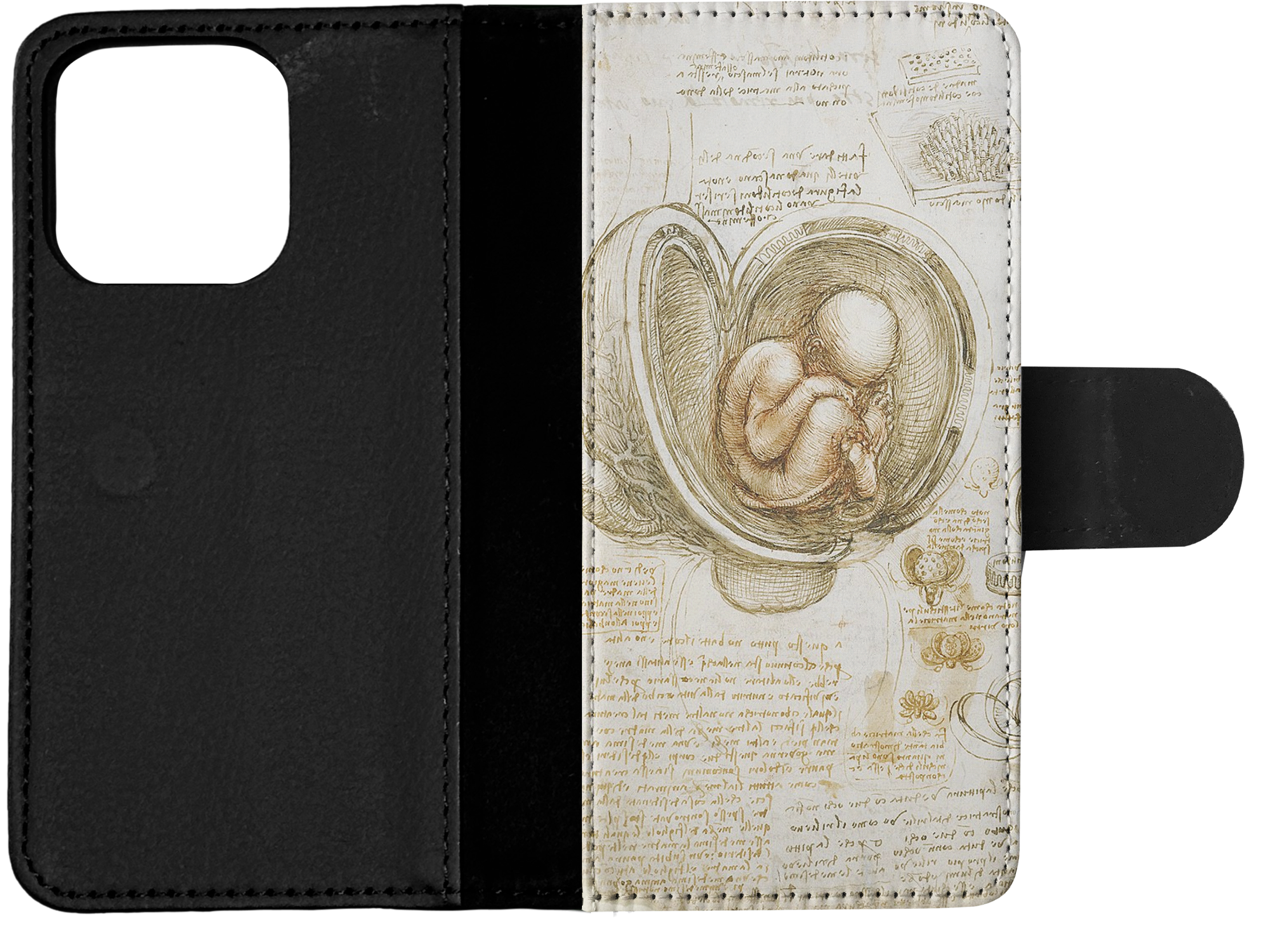 FUNDA ABATIBLE PARA APPLE IPHONE|LEONARDO DA VINCI-ESTUDIOS DEL FETO EN EL ÚTERO - Imagen 14 de 193