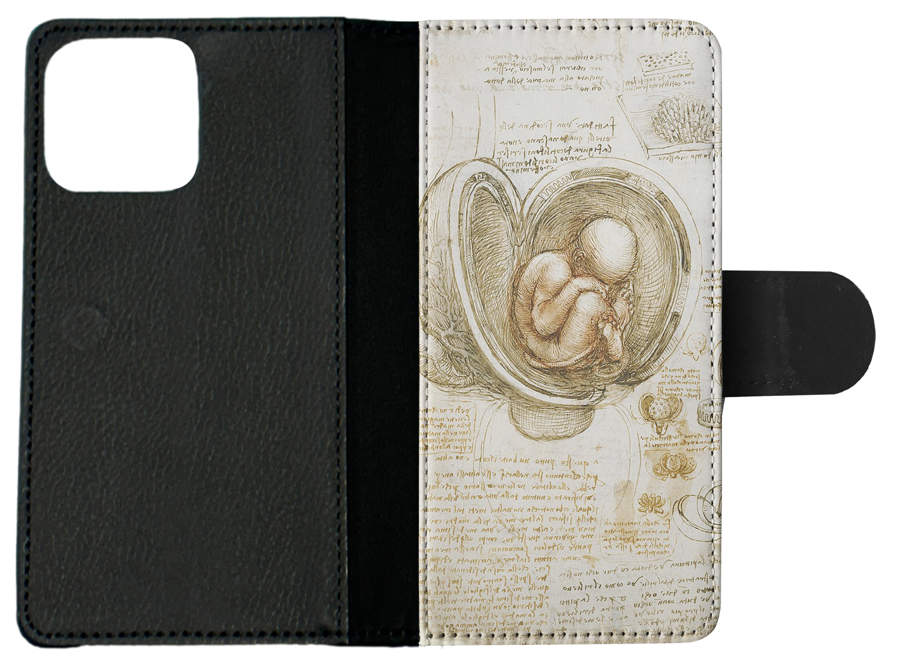 FUNDA ABATIBLE PARA APPLE IPHONE|LEONARDO DA VINCI-ESTUDIOS DEL FETO EN EL ÚTERO - Imagen 9 de 193