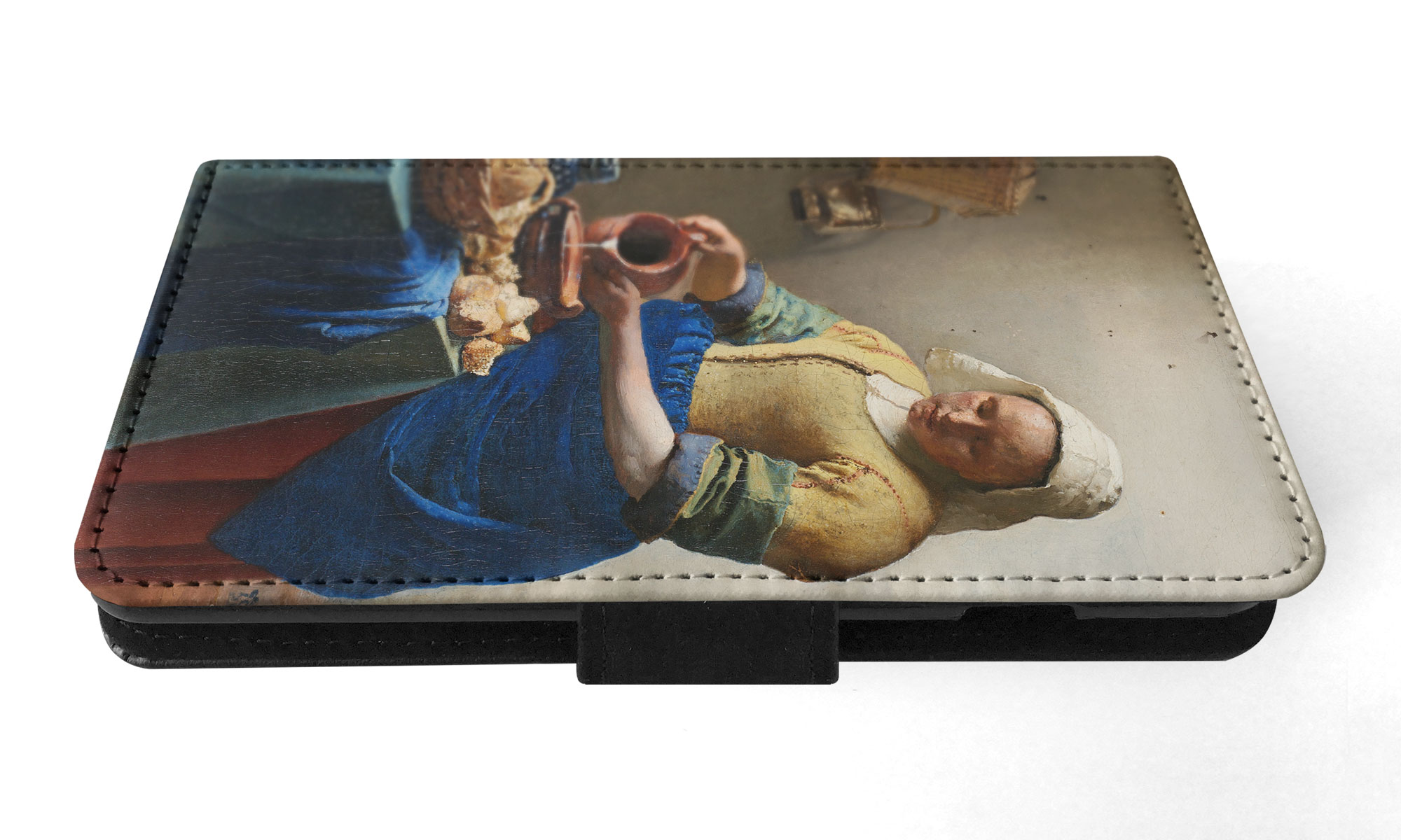 FLIP CASE FOR APPLE IPHONE|JOHANNES VERMEER - THE MILKMAID ART PAINT