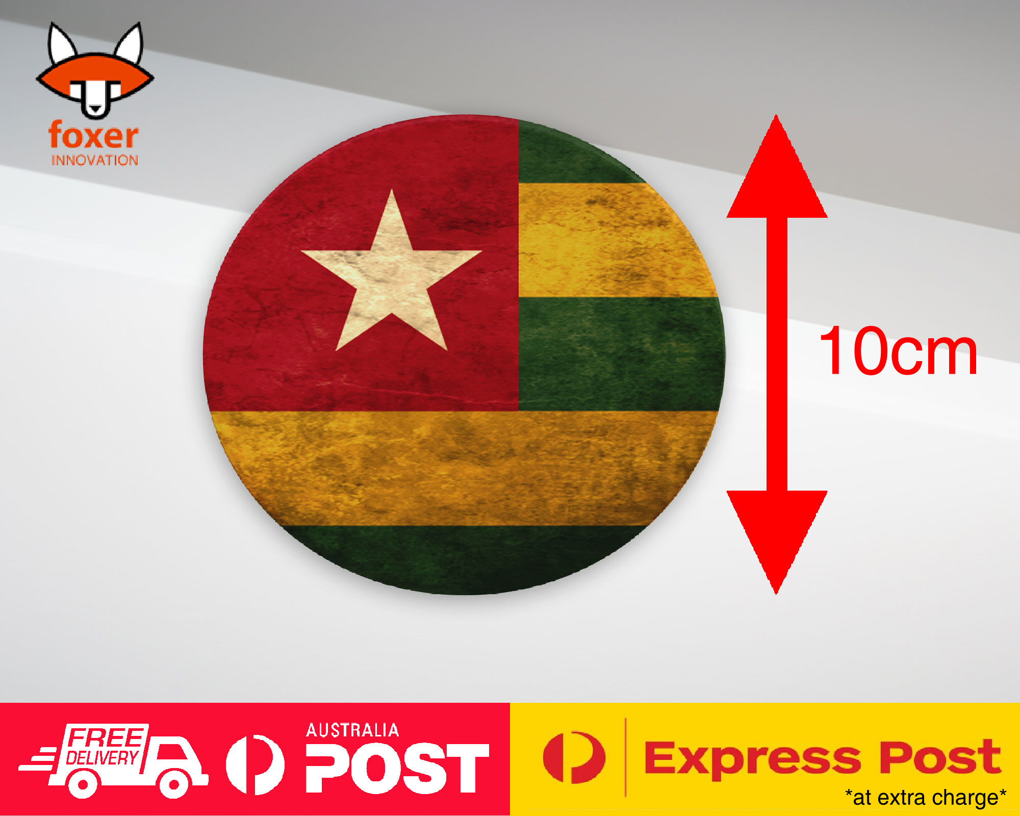 COASTER COFFEE DRINKING MAT|TOGO COUNTRY FLAG 151