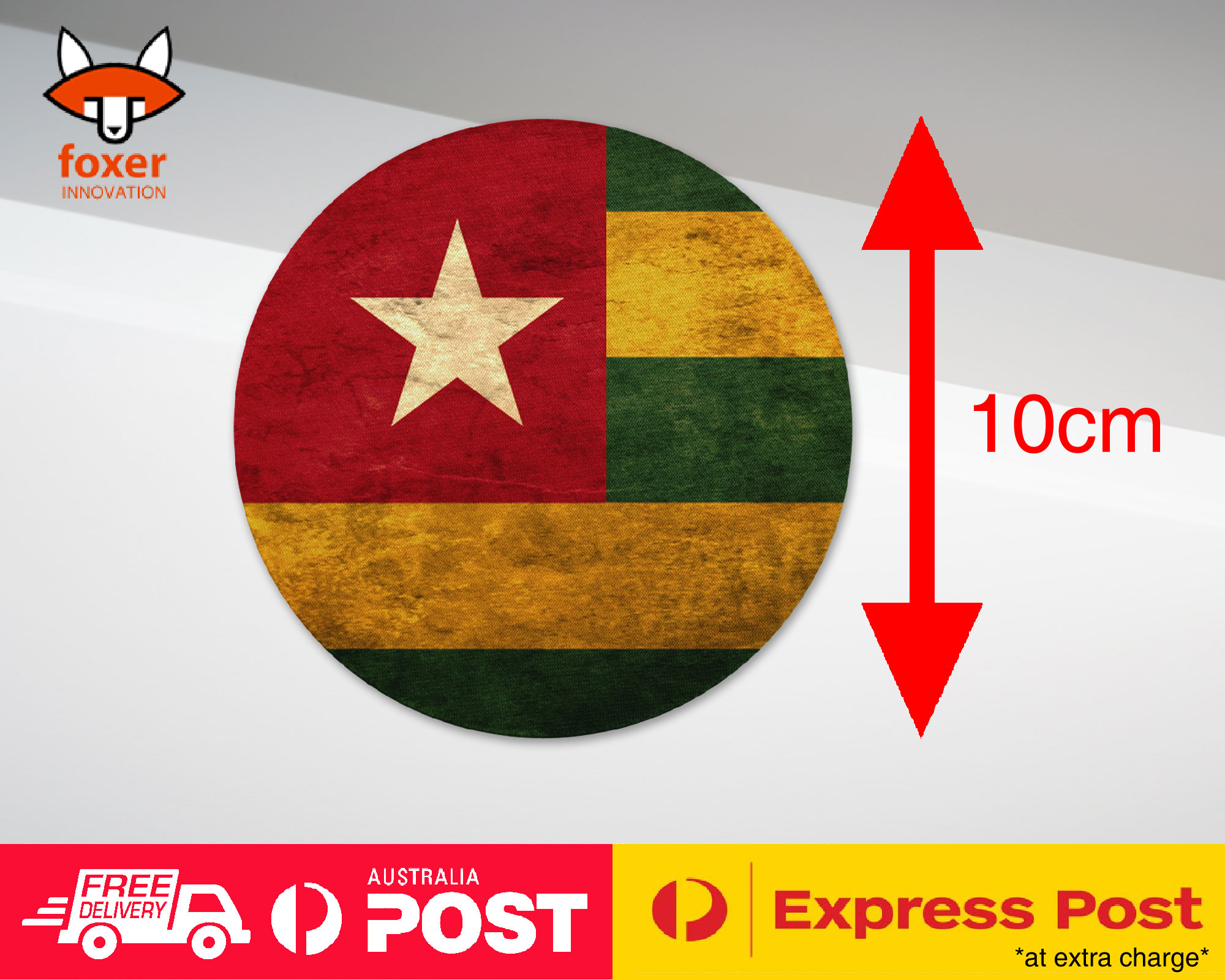 COASTER COFFEE DRINKING MAT|TOGO COUNTRY FLAG 151